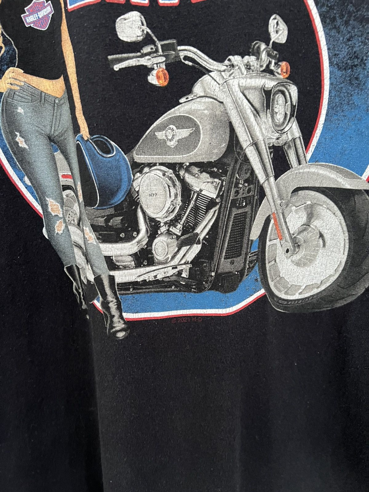 Harley Davidson H-D Black Sheep Huntington WV Sexy Tee Size US XL / EU 56 / 4 - 4 Thumbnail
