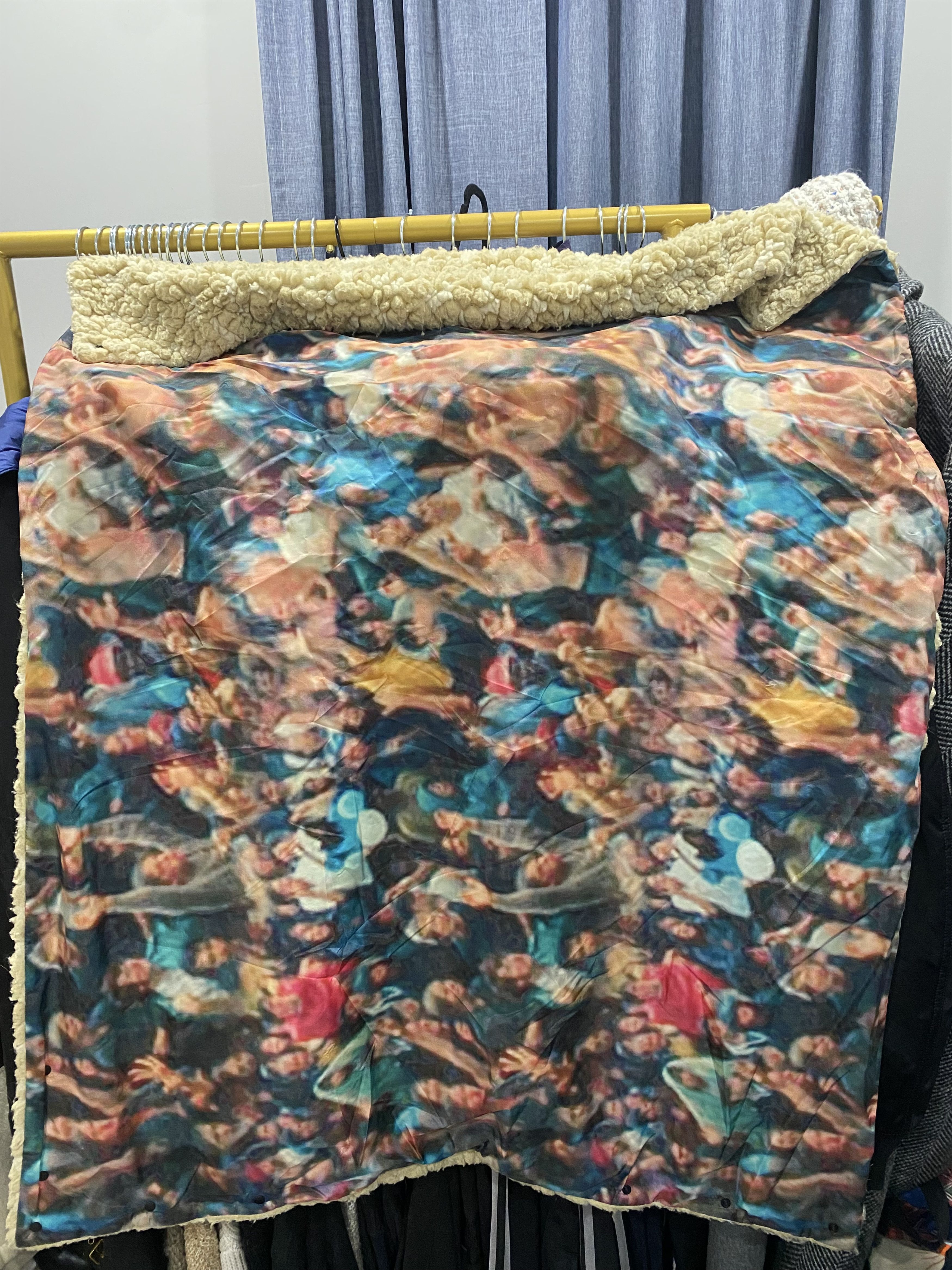 Kapital Woodstock Fleece Convertible Blanket/Vest/Scarf/Headpiece Size ONE SIZE - 2 Thumbnail