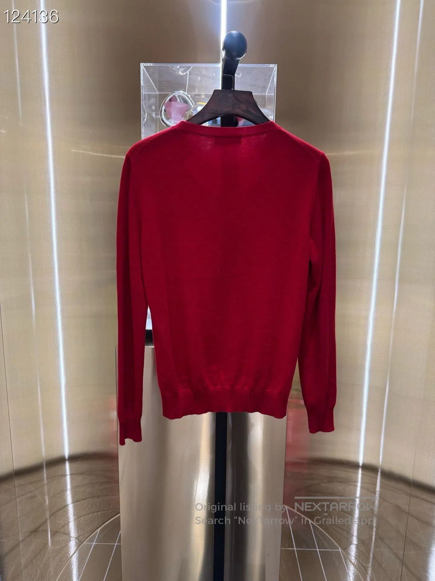 Miu Miu Miu Miu 24 Runway Red Cashmere Cardigan. Size M / US 6-8 / IT 42-44 - 2 Thumbnail