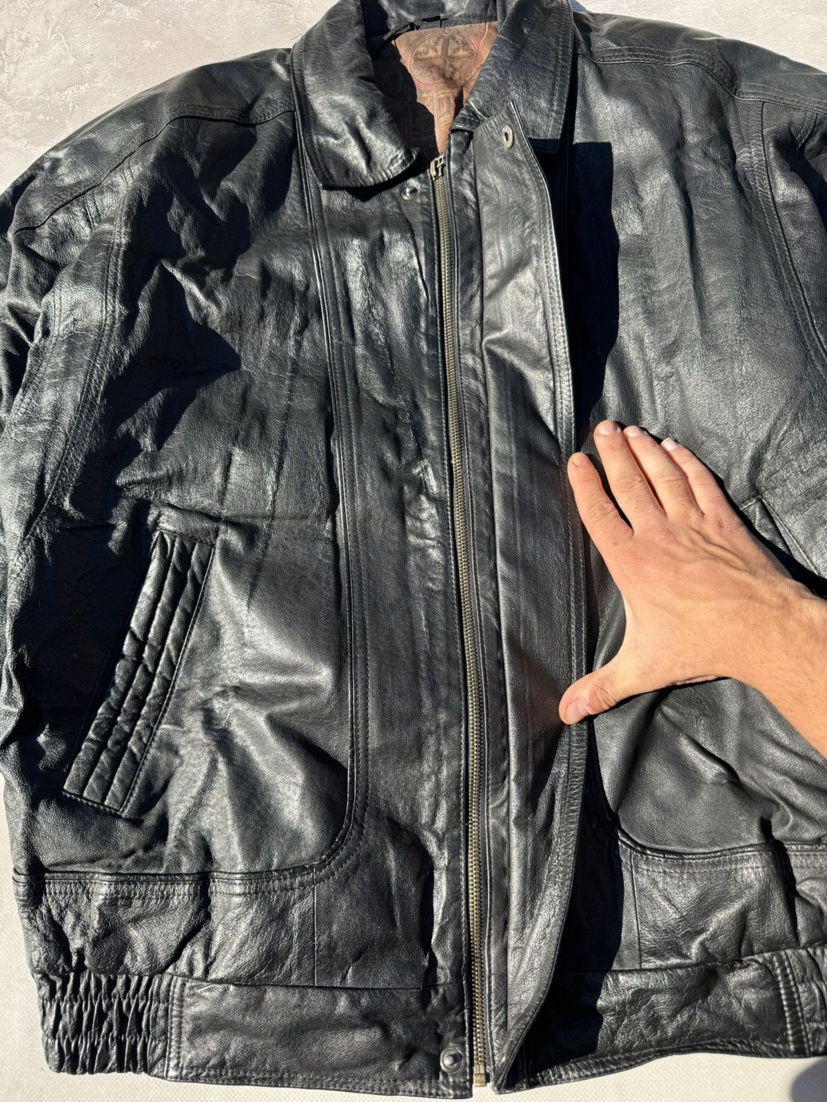 Leather Vintage Y2k Leather Jacket Size US M / EU 48-50 / 2 - 7 Thumbnail