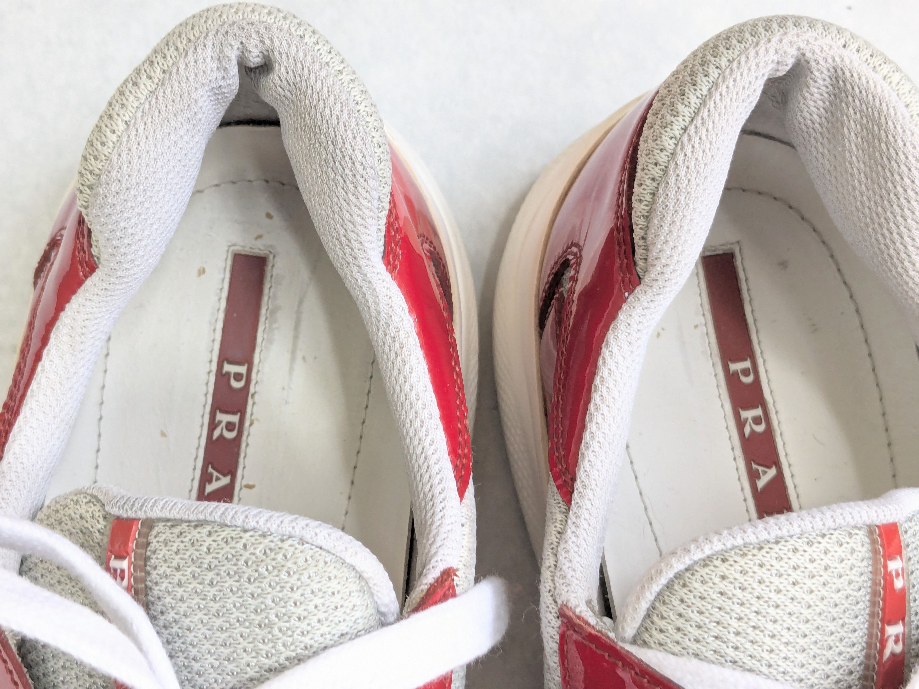 Prada Prada America's Cup Red Patent Leather 11 Low Silver Size US 11 / EU 44 - 8 Thumbnail
