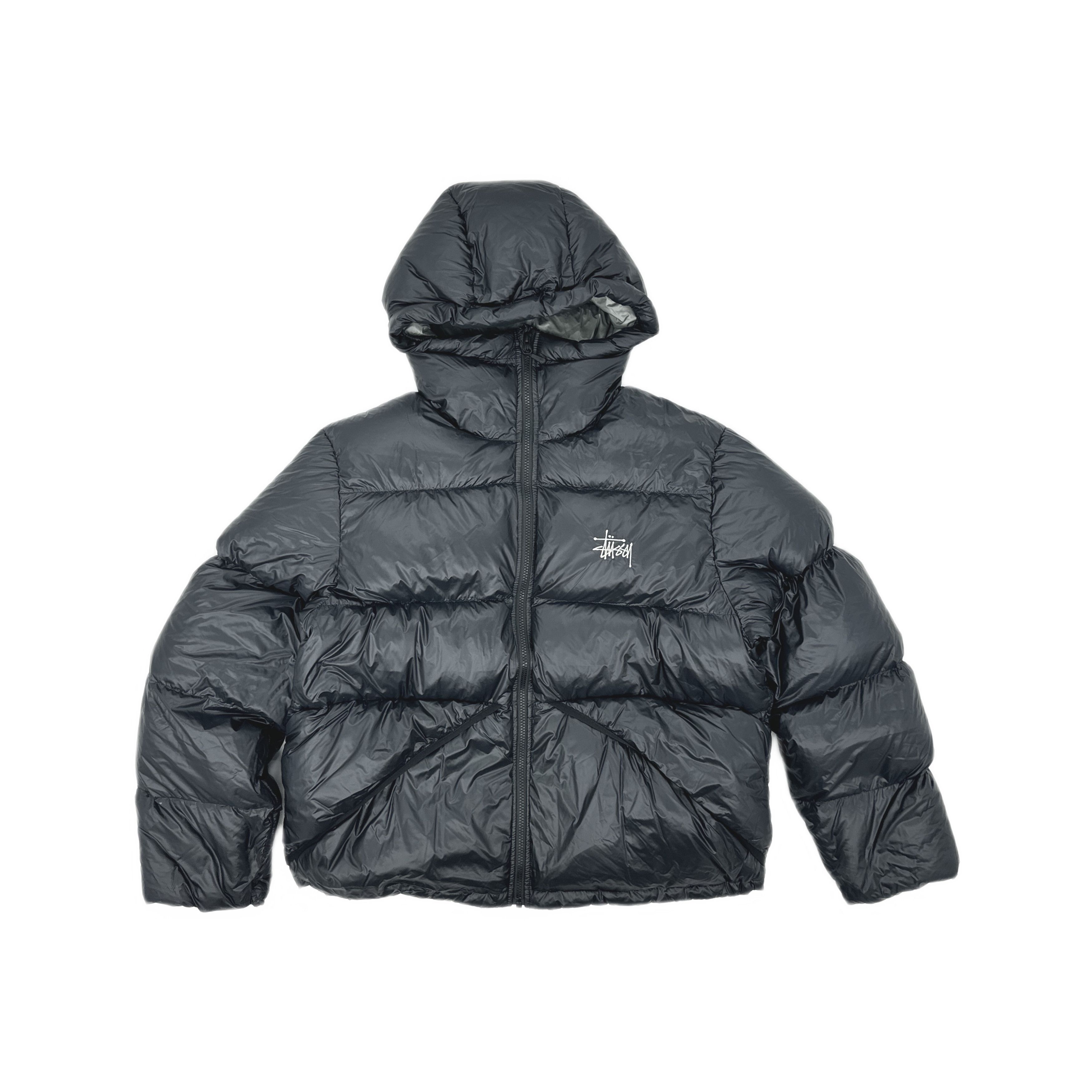 Stussy Micro Ripstop Down Parka in Black and Pink 800 full | Grailed