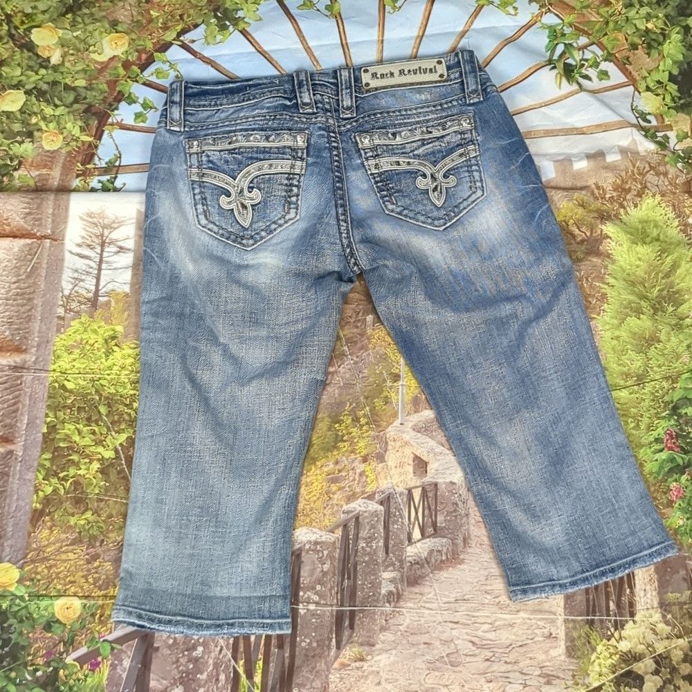 Rock Revival Rock revival easy crop sherry distressed jeans size 26 Size 26" / US 2 / IT 38 - 8 Thumbnail