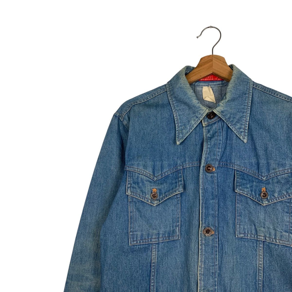 Vintage JACK SERIKA For Men Four Pocket Denim Jacket #1845-C80 Size US S / EU 44-46 / 1 - 3 Thumbnail