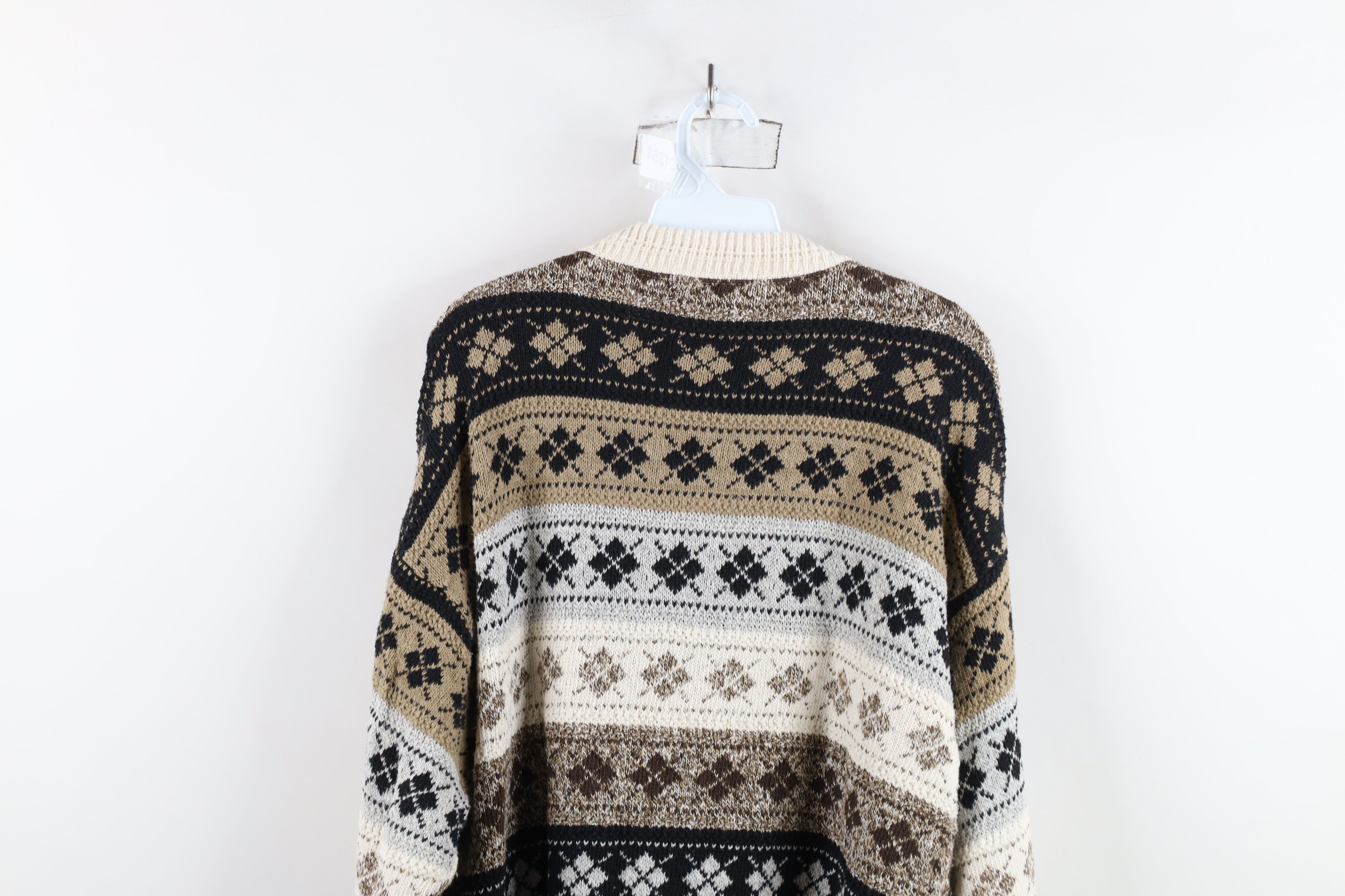 Vintage Vintage 90s Streetwear Knit Fair Isle Argyle Sweater USA Size US M / EU 48-50 / 2 - 12 Thumbnail