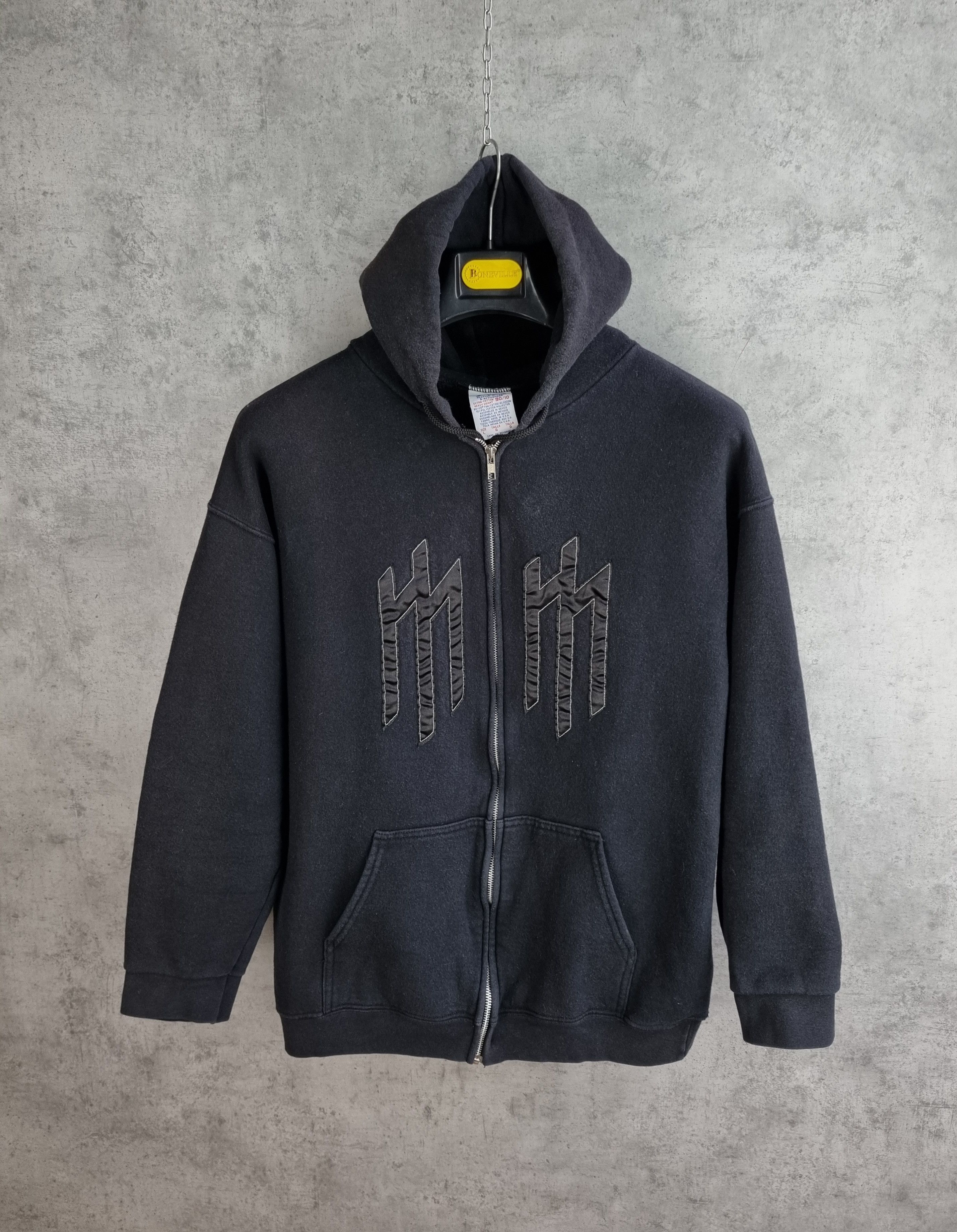 Band Tees × Marilyn Manson × Vintage Marilyn Manson Zip Up Hoodie Size US M / EU 48-50 / 2 - 5 Thumbnail