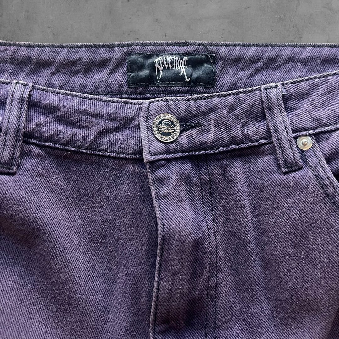 Revenge Revenge Death Note Purple Denim Size US 36 / EU 52 - 6 Thumbnail