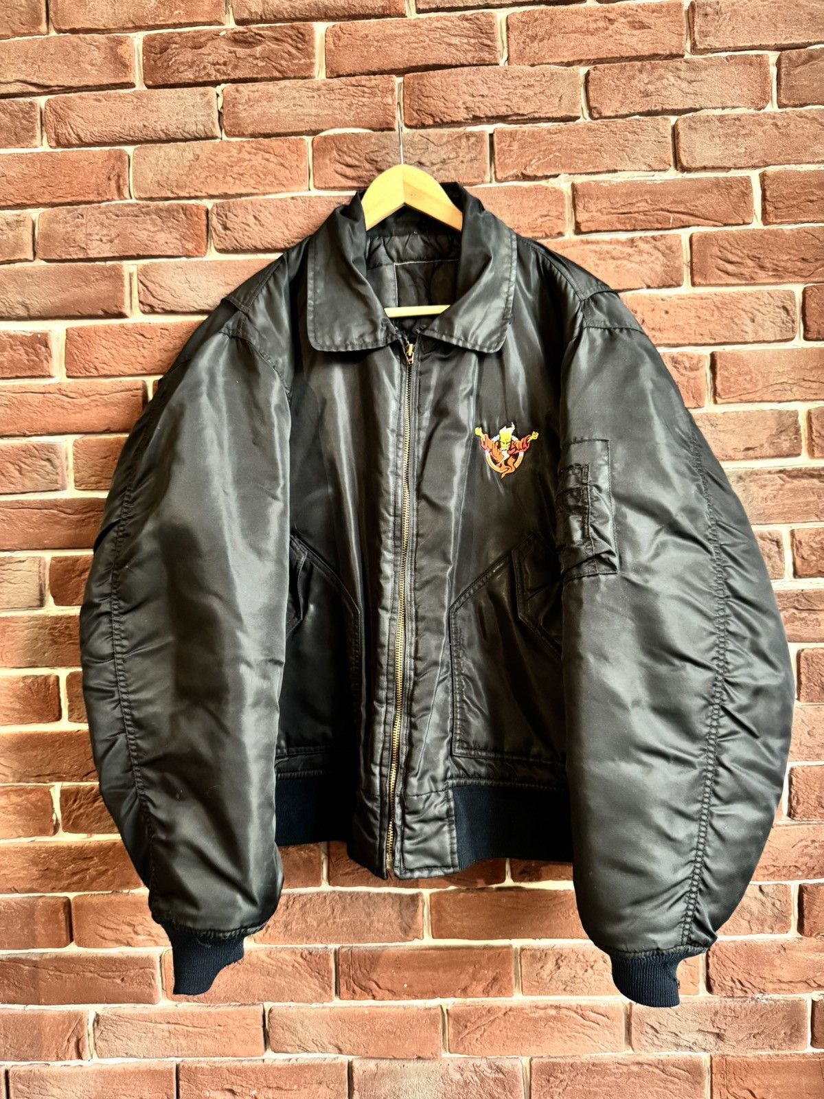 Rare 90s 1994 Thunderdome Bomber Jacket Gabber Hardcore Band