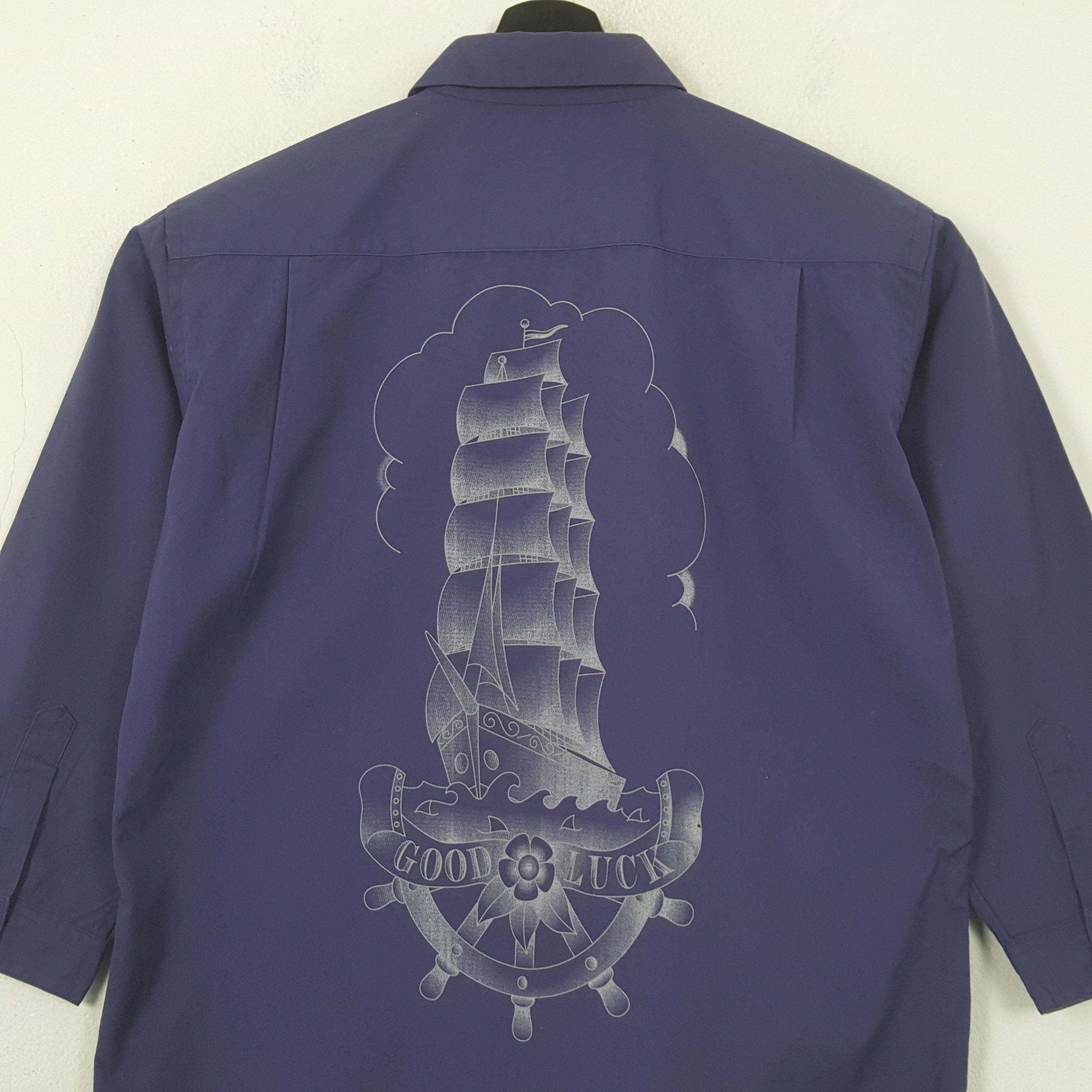 Japanese Brand Faith Trust Acoustic Tattoo Studio Shirt RR7 Size US M / EU 48-50 / 2 - 2 Thumbnail