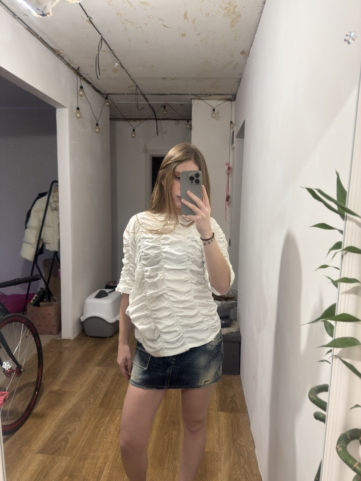 Marni VINTAGE CRINKLED MARNI WHITE WMNS TEE Size S / US 4 / IT 40 - 6 Thumbnail