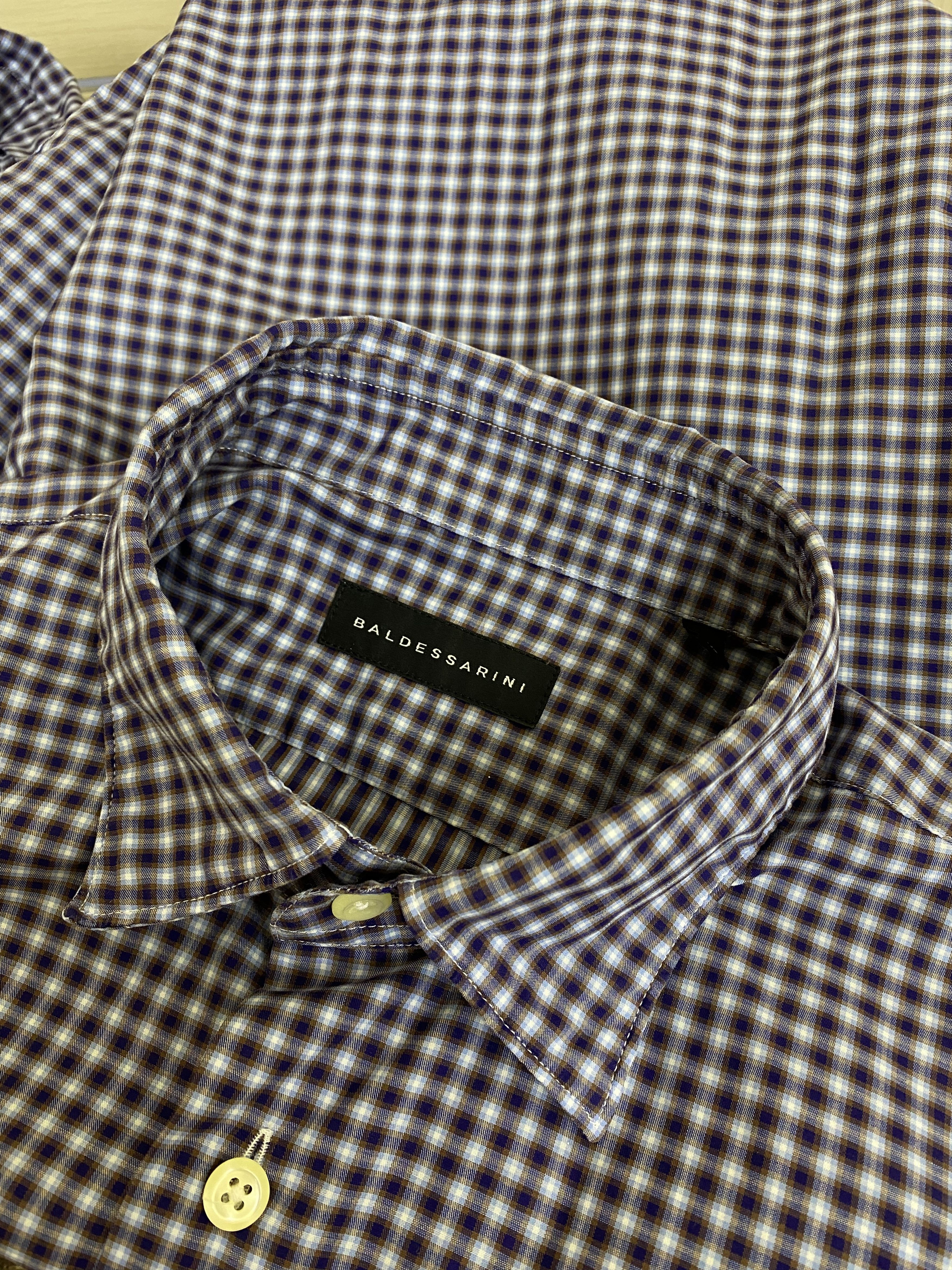 Baldessarini Baldessarini checkered stripped classic shirt Size US M / EU 48-50 / 2 - 8 Thumbnail