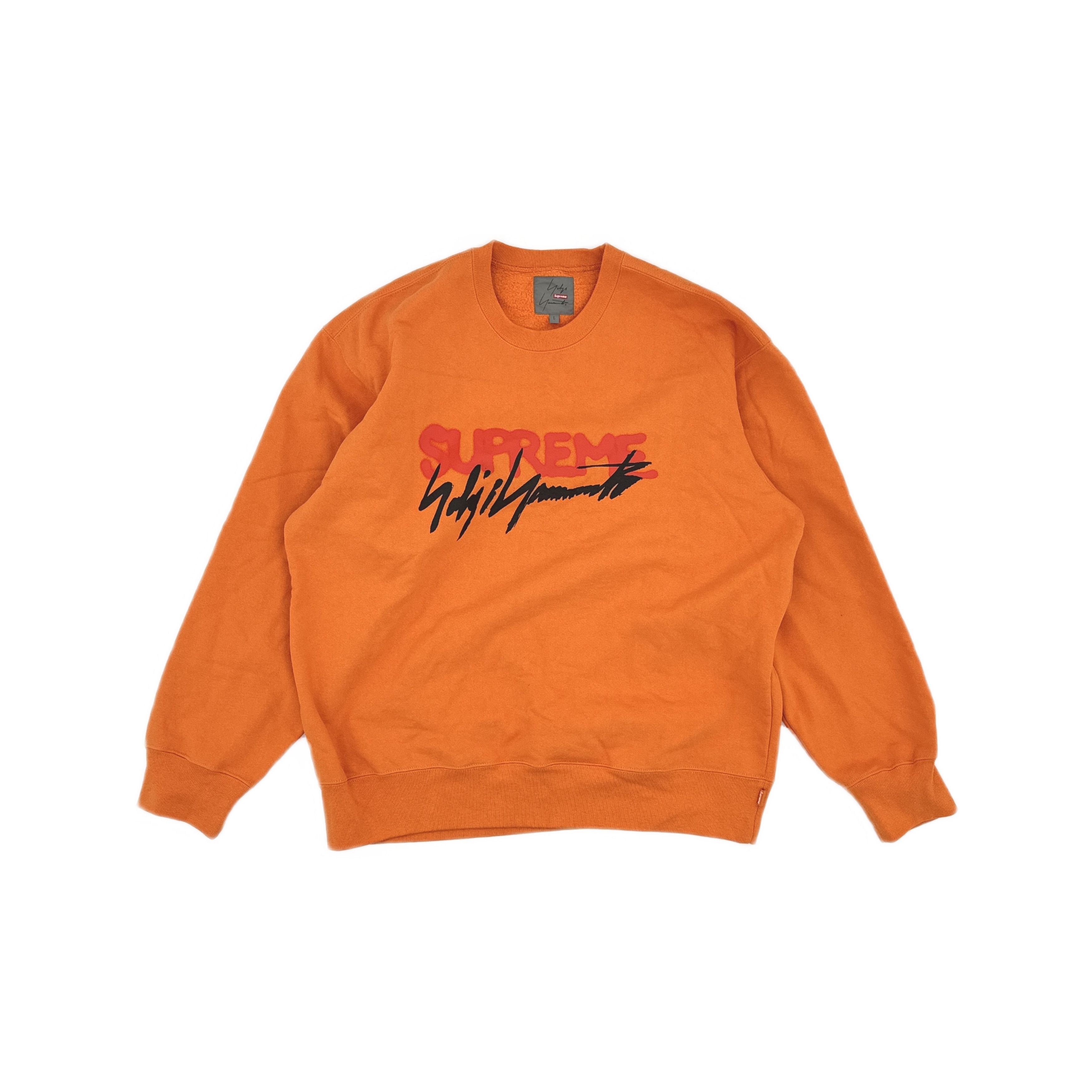 Supreme Supreme x Yohji Yamamoto Orange Logo Sweatshirt Size L Size US L / EU 52-54 / 3 - 1 Thumbnail