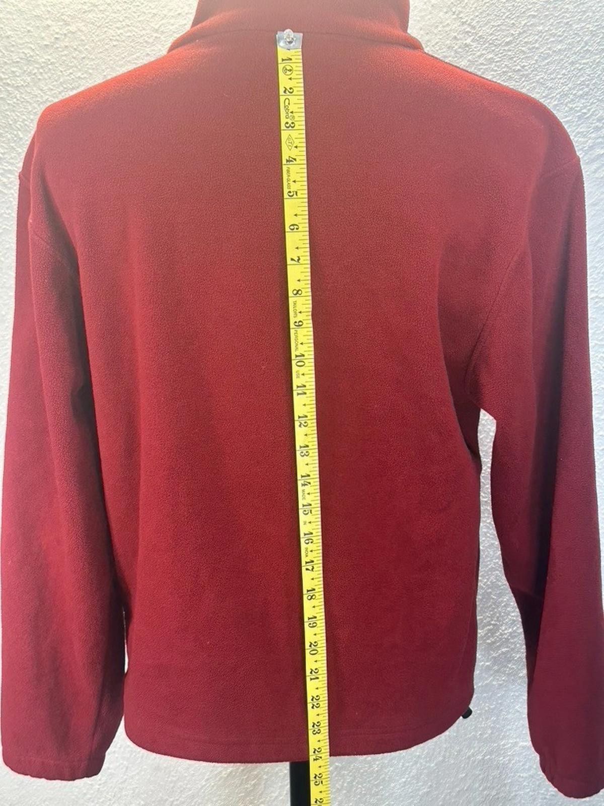 Bass Pro Shops Bass Pro Shops Men's Small Red Full Zip Fleece Jacket Size US S / EU 44-46 / 1 - 5 Thumbnail