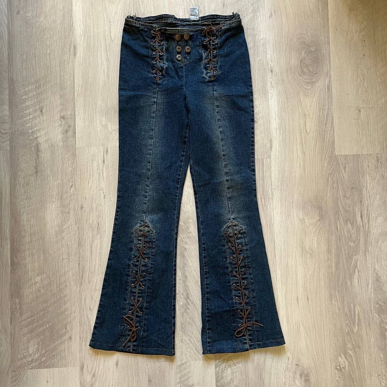 image of If Six Was Nine x Tornado Mart Japan Flare Bondage Avant Garde Japan Type in Navy, Women's (Size 28