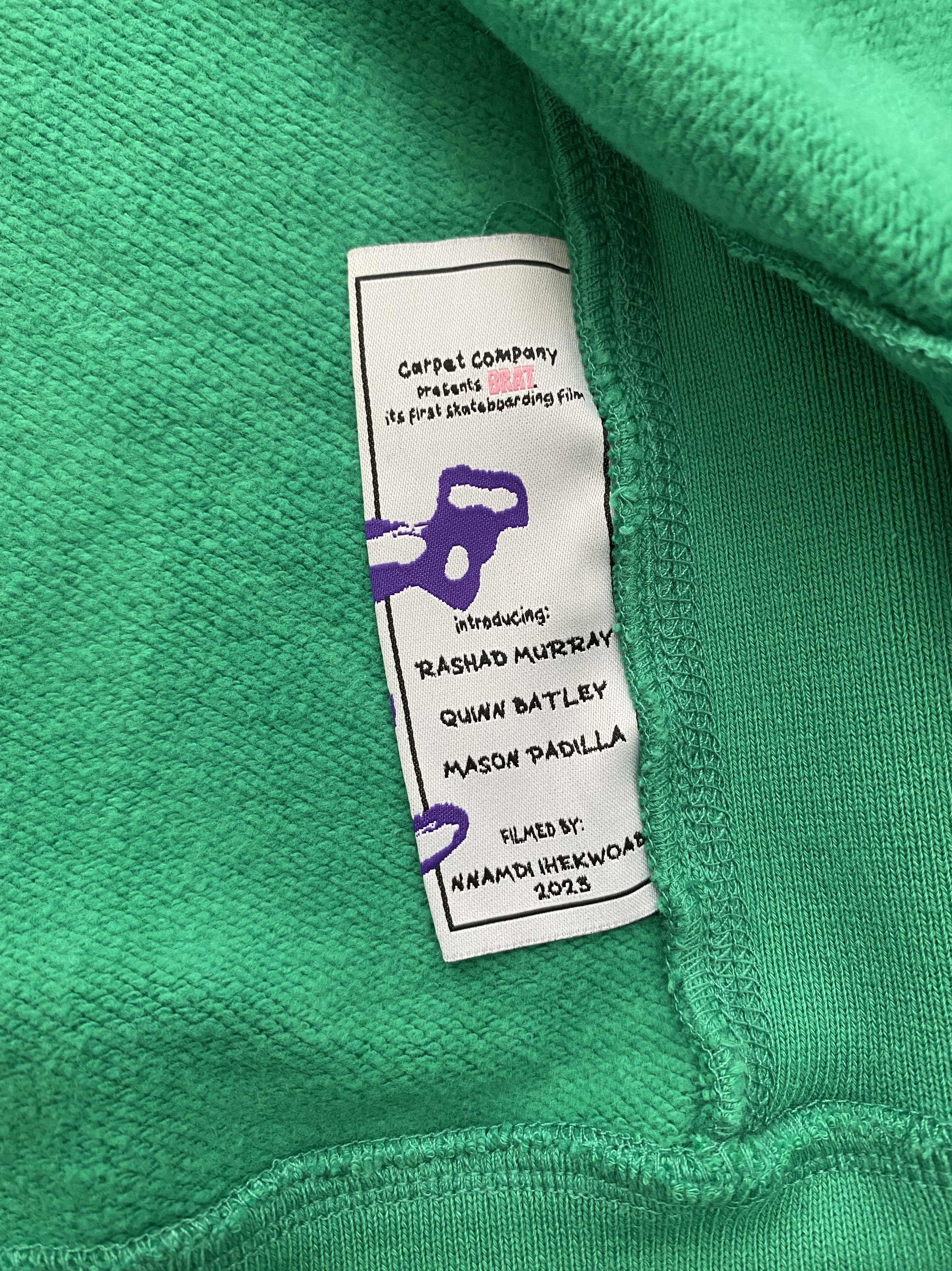 Carpet Company Carpet Company BRAT. Zip Hoodie - Green Size US M / EU 48-50 / 2 - 5 Thumbnail