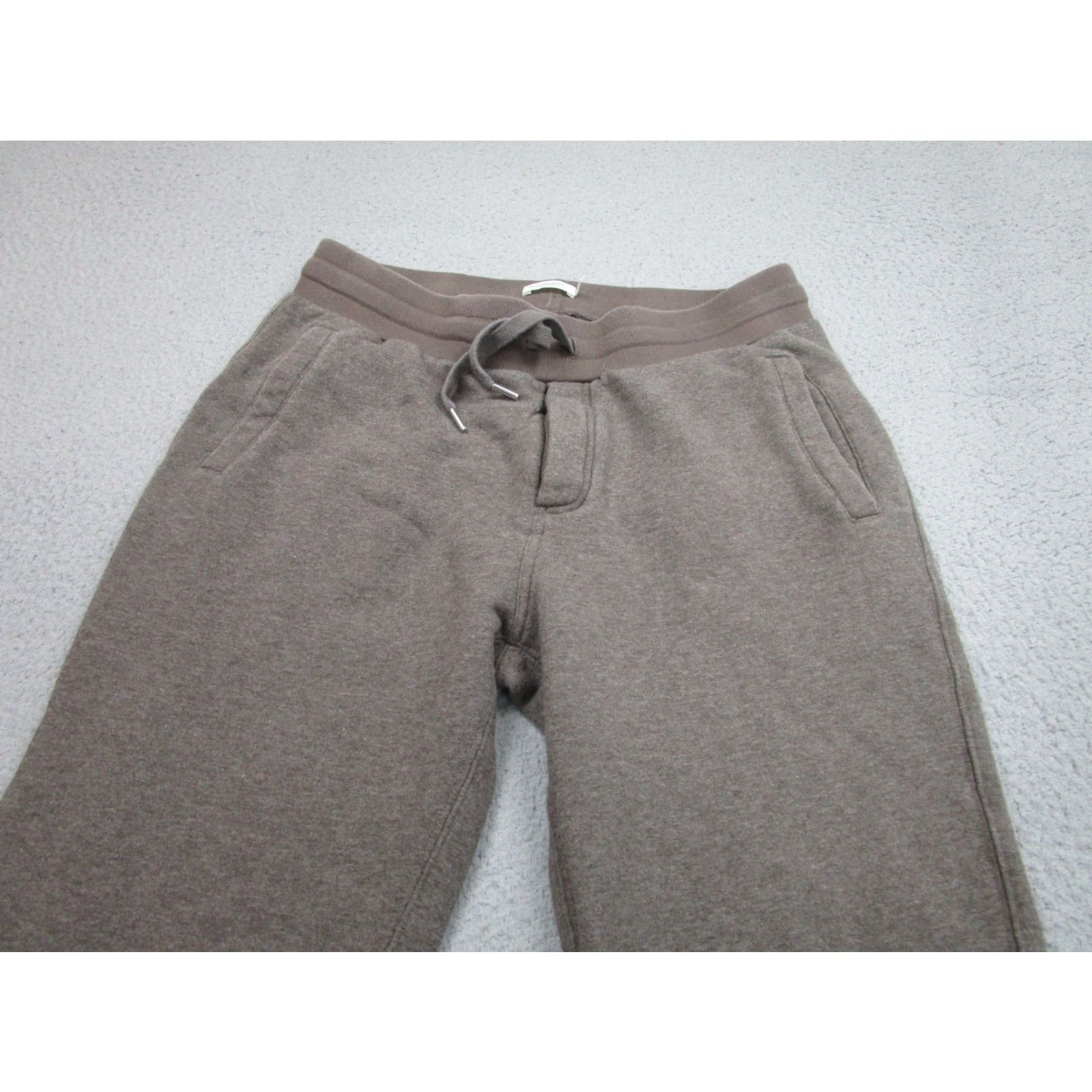 Suitsupply Suit Supply Fleece Joggers Pants Mens L Brown Athleisure Jogger Pockets Elastic Waist Tapered Regular Genders: Mens Size 42R - 2 Thumbnail