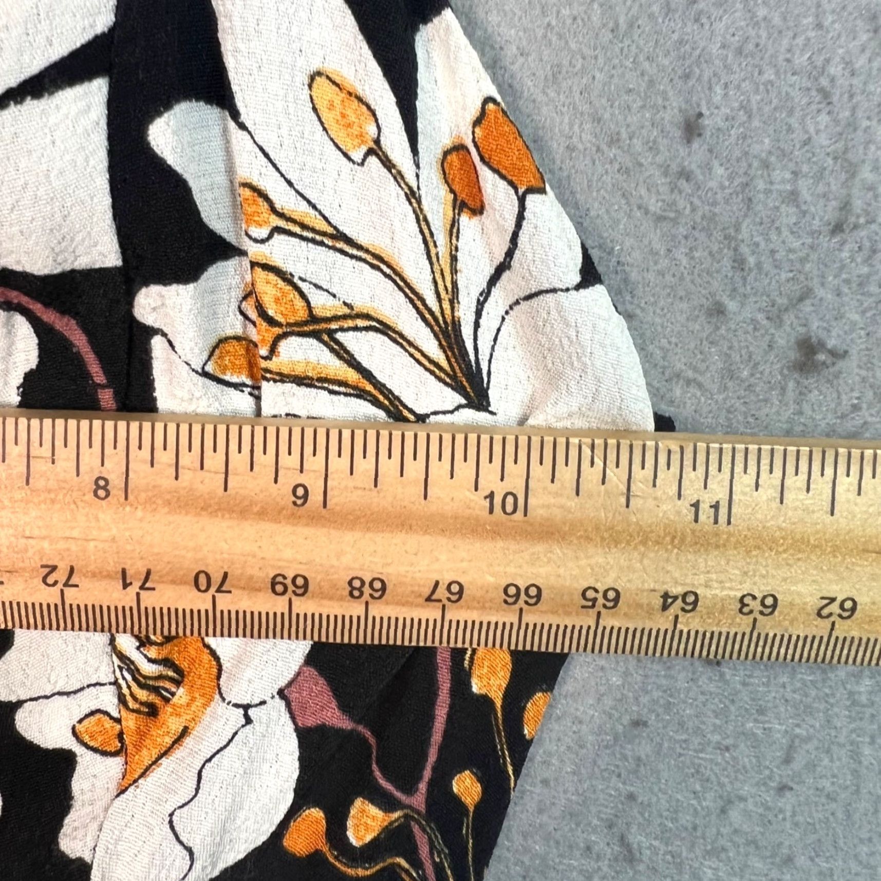 Vintage Kimchi Blue Floral Print Wide-Leg Jumpsuit With Button Front & Halter Tie Size 2 - Black, Women, One-Piece, Sleeveless, Casual, Spring Summer Fall Size 26" / US 2 / IT 38 - 7 Thumbnail