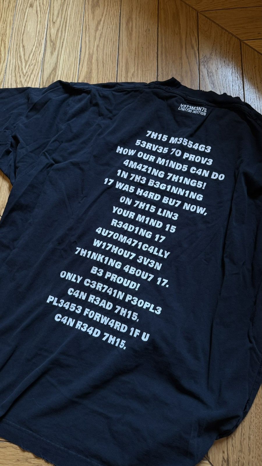 Vetements Brain Power Embroidered Tee Size US XS / EU 42 / 0 - 2 Thumbnail