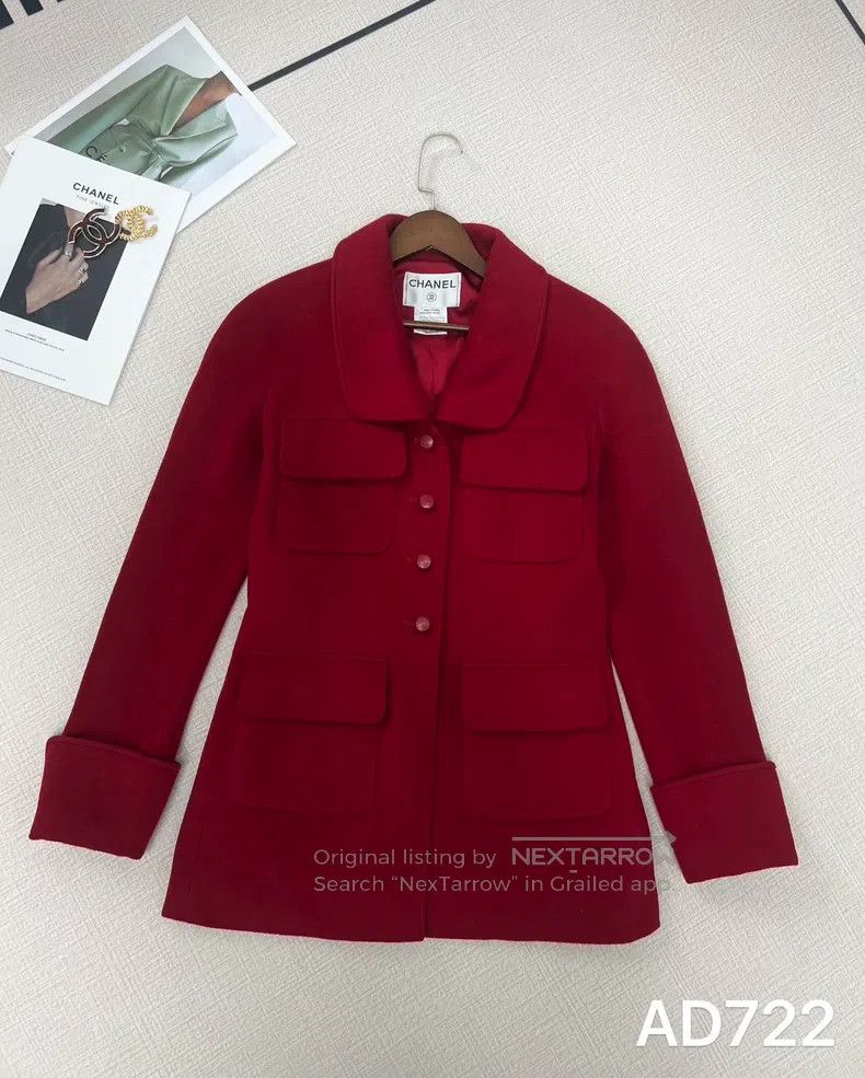 Chanel Chanel Red coat Size XS / US 0-2 / IT 36-38 - 1 Thumbnail