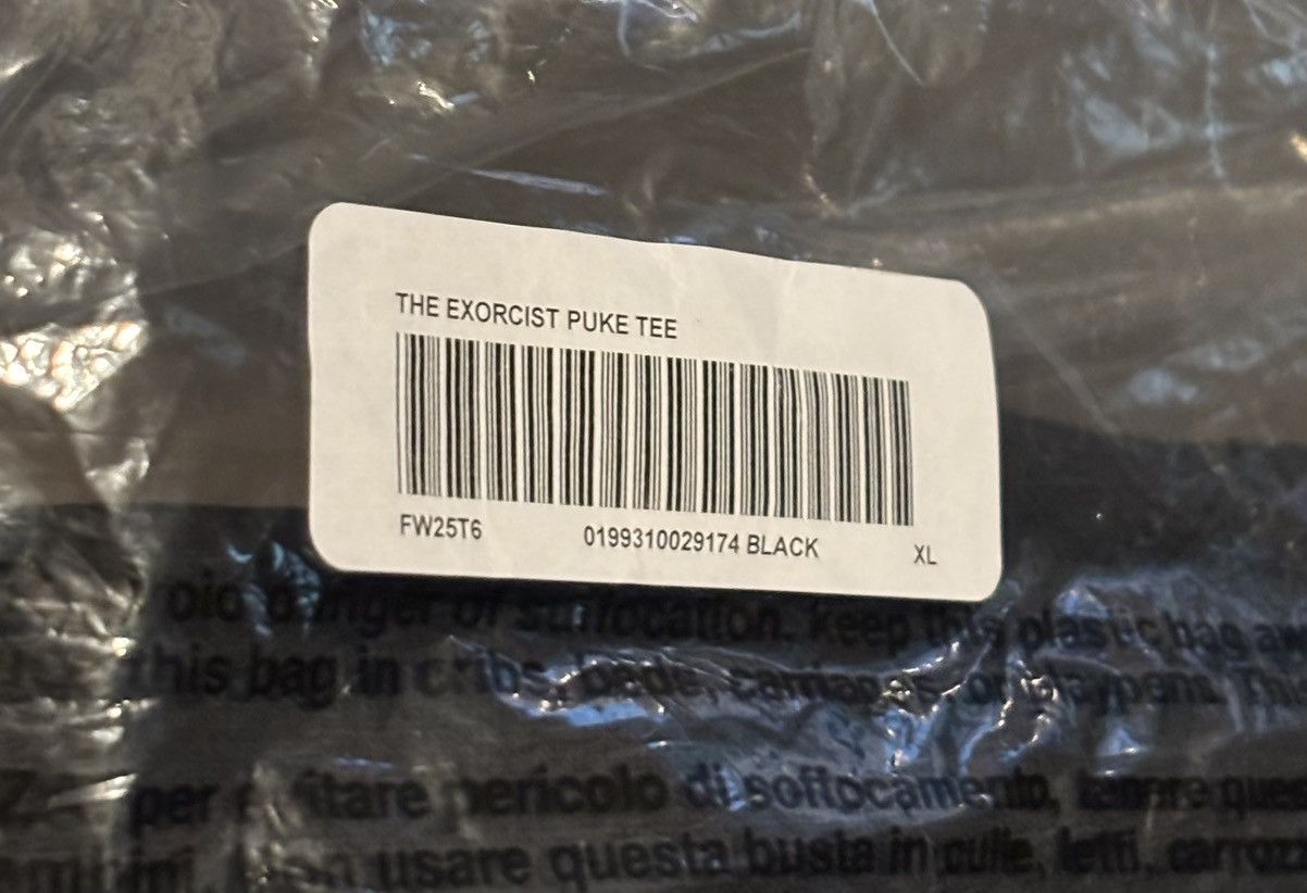 Supreme Supreme Exorcist puke tee FW25 Size XL Size US XL / EU 56 / 4 - 4 Thumbnail