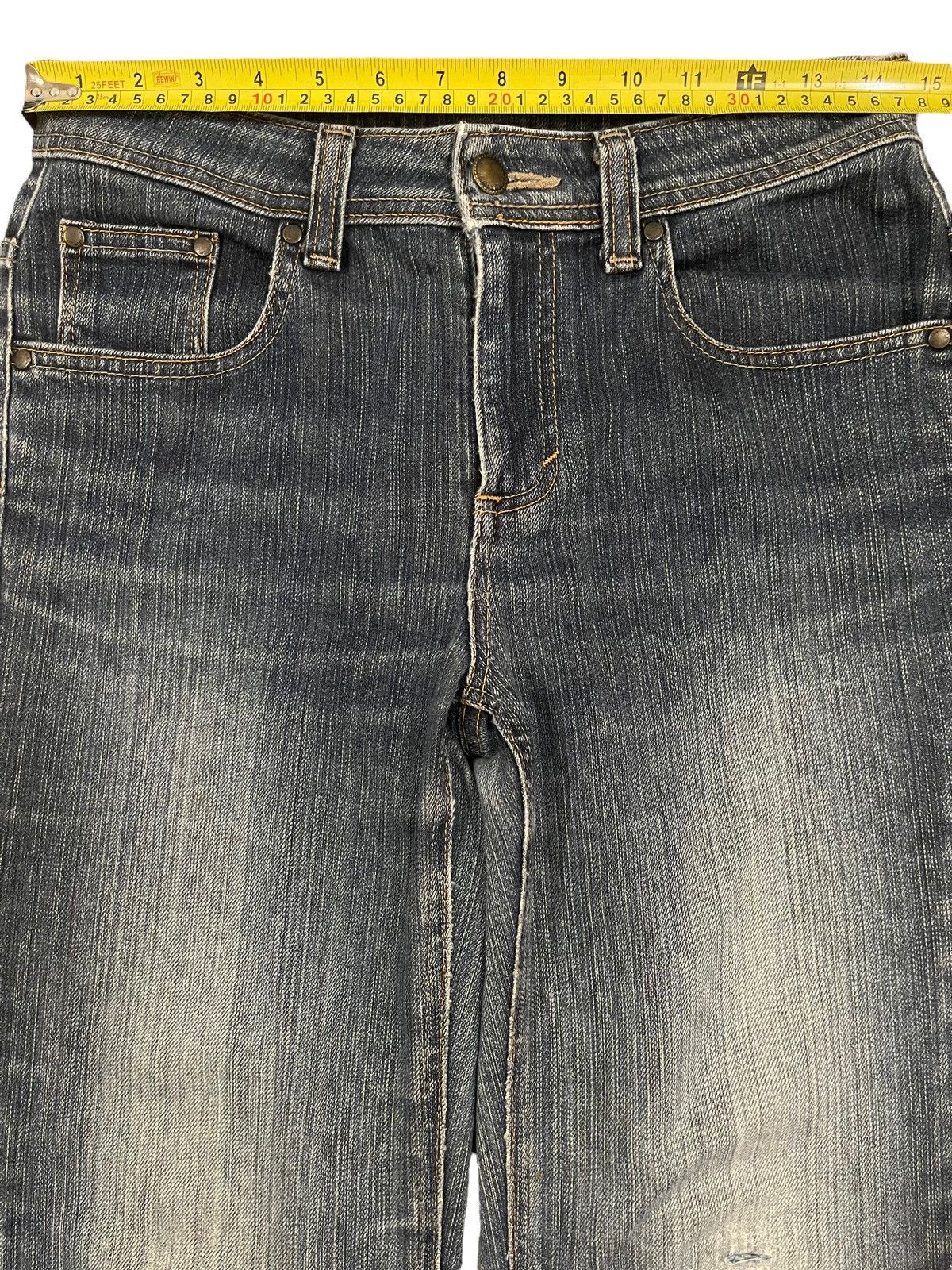 Edwin Vintage Edwin Japan Blue Wash Distress Style Bootcut Jeans Size 28" / US 6 / IT 42 - 9 Thumbnail