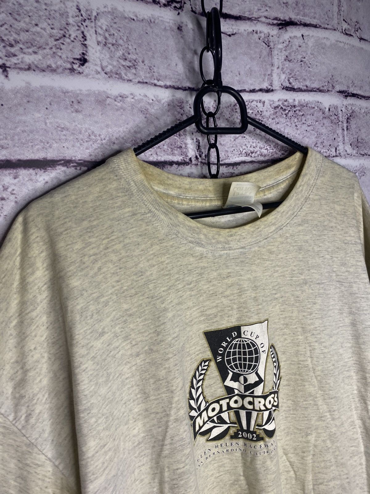 Vintage Motocross 2002 World Cup Overprint Logo Distressed Tee Size US XL / EU 56 / 4 - 10 Thumbnail