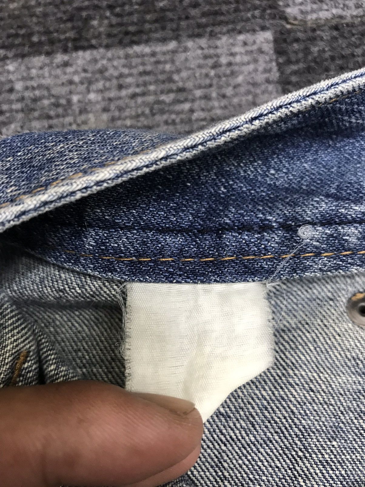 Japanese Brand 💥AVANT GARDE💥Root Three Unfinished Edge Style Denim F341 Size US 33 - 20 Thumbnail