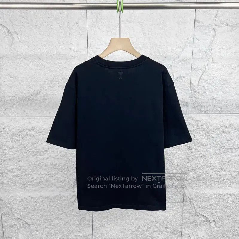 AMI AMI Cotton Women's Black T-Shirt . Size M / US 6-8 / IT 42-44 - 2 Thumbnail