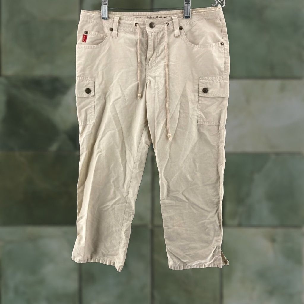 Vintage VINTAGE Mudd Jeans Cropped Capri Cargo Low Rise Womens Size 1 Khaki Y2K Size 25" / US 0 / IT 36 - 1 Thumbnail