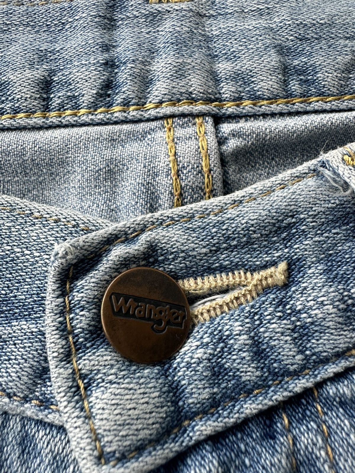 Fadeless × Vintage × Wrangler Wrangler Vintage Light Blue Washed Denim D193 Size US 30 / EU 46 - 10 Thumbnail