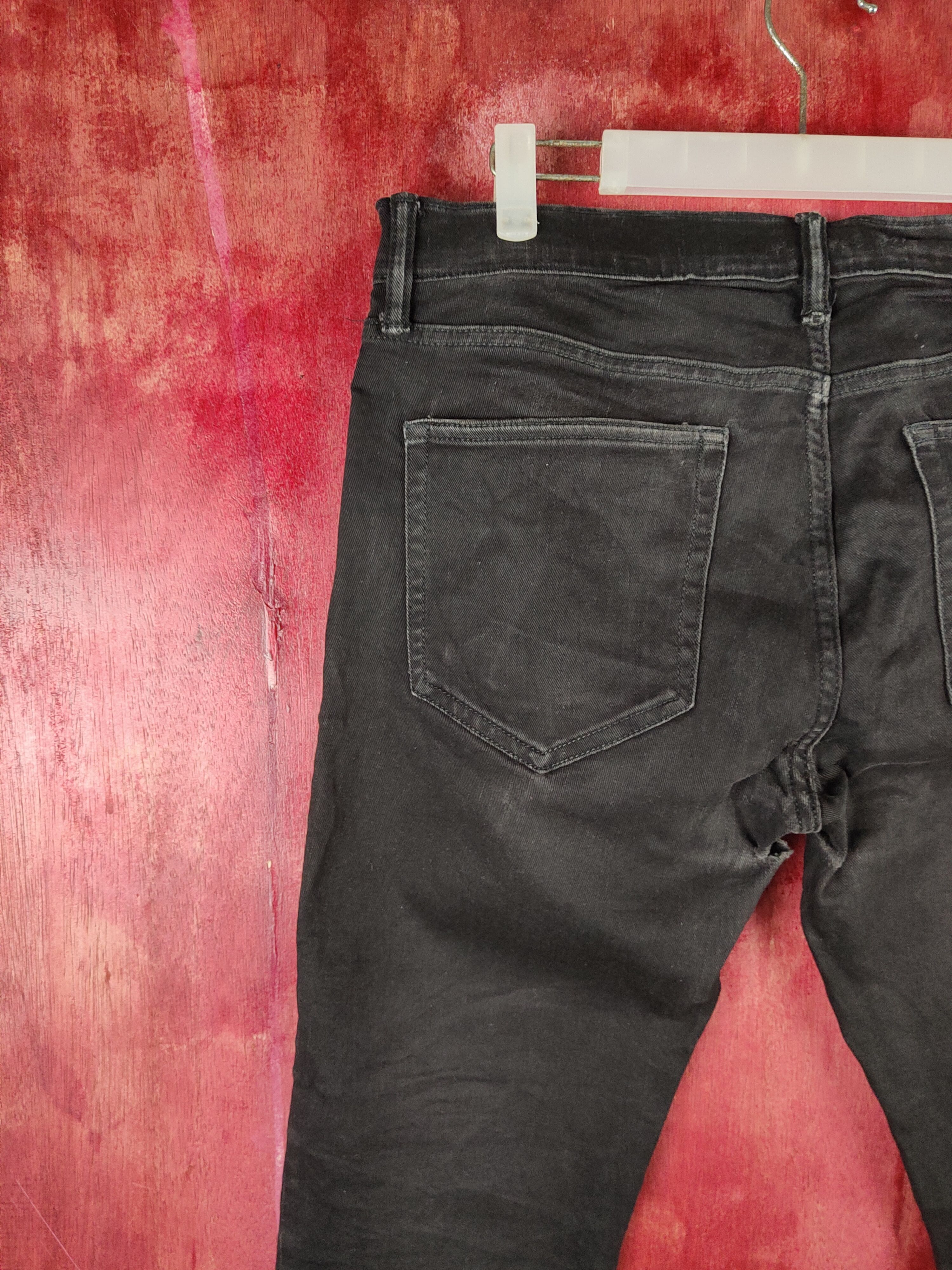Gap Gap Black Distressed Ripped Skinny Jeans #S2312 Size US 32 / EU 48 - 9 Thumbnail