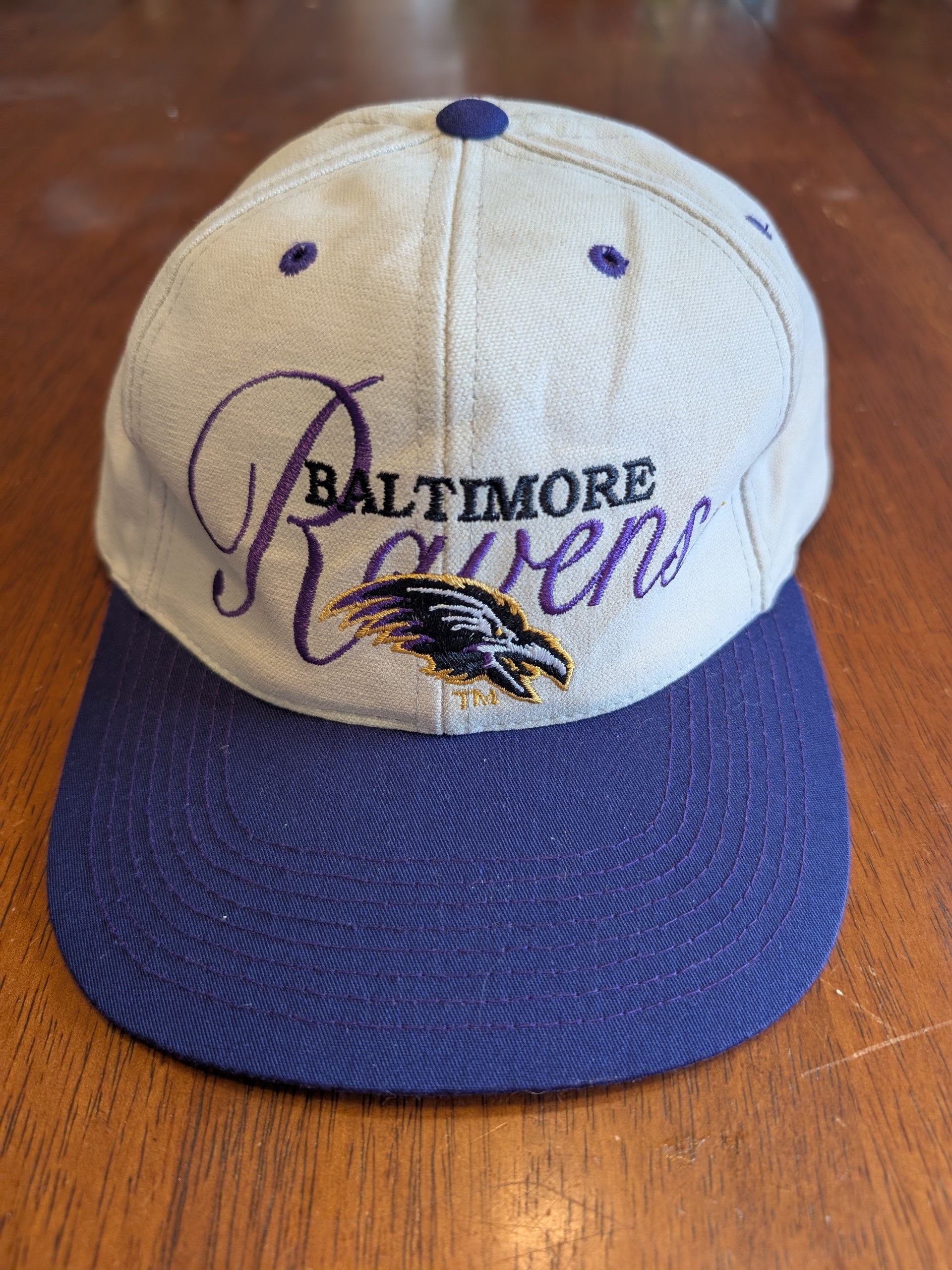 Drew Pearson 1996 Baltimore Ravens Script Drew Pearson Strapback Hat Size ONE SIZE - 1 Thumbnail