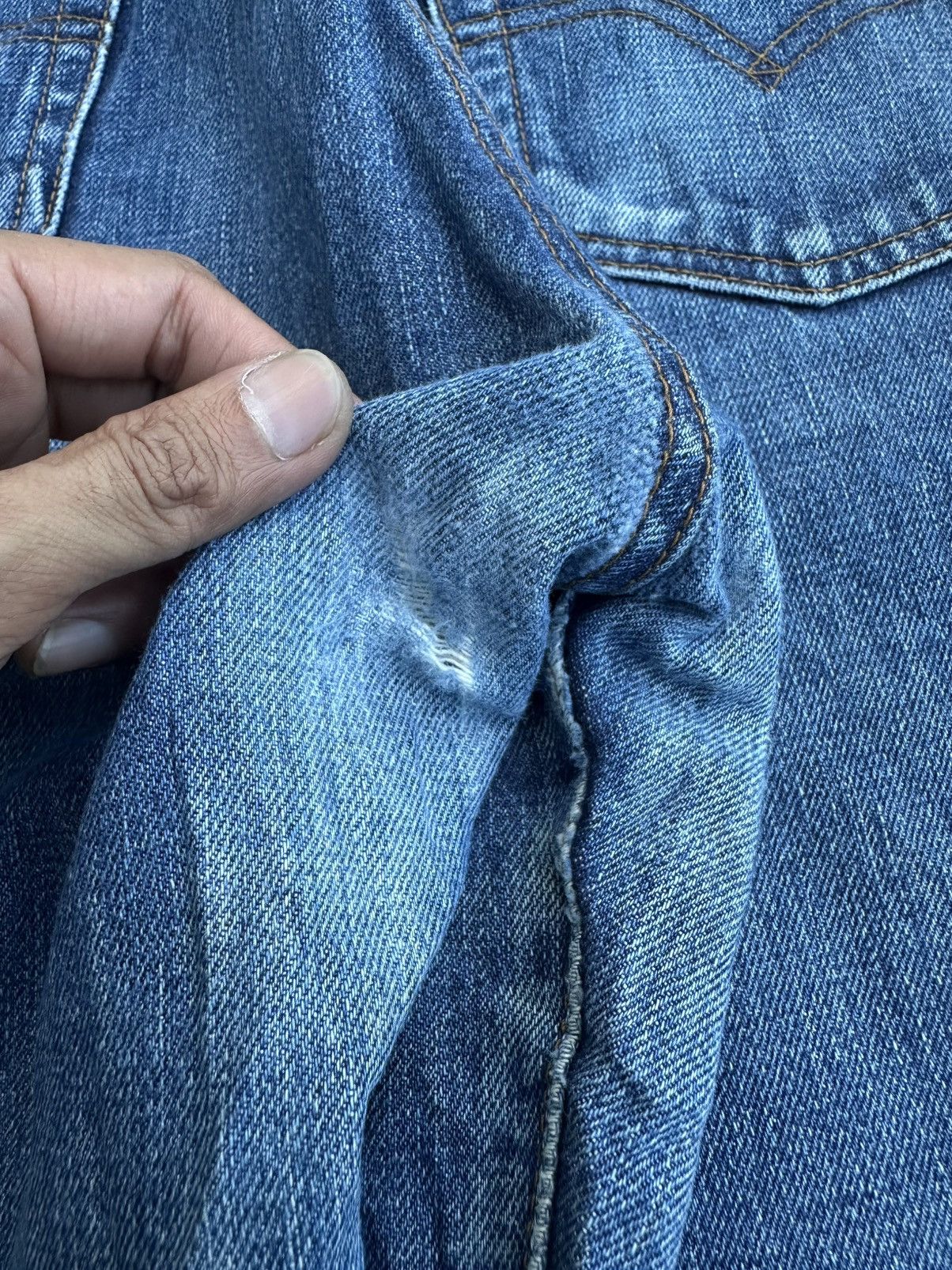 Levi's Vintage Clothing Vintage 90s Levis 502 XX Japan Big E Selvedge Jeans Denim Size US 33 - 15 Thumbnail