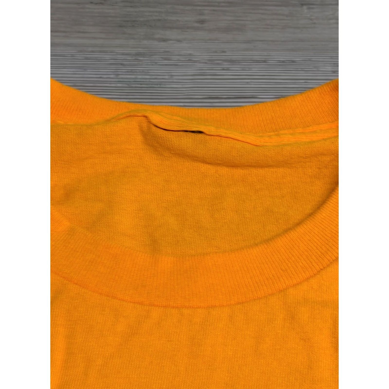Vintage Faith T-Shirt Orange XL Christian Cross Word Cloud Bible Verse God Tee Size XL / US 12-14 / IT 48-50 - 3 Thumbnail