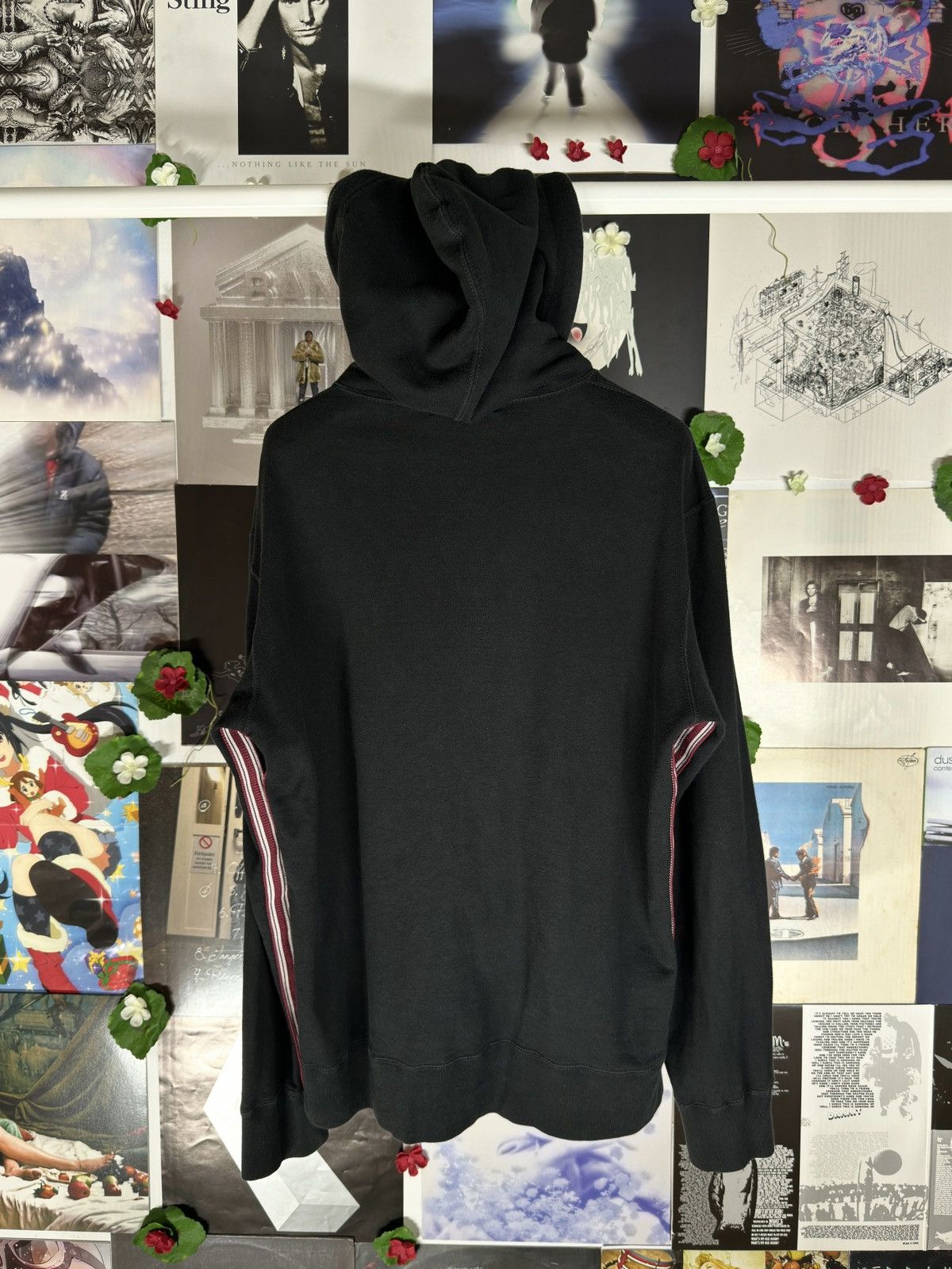 Comme des Garcons Homme 2007 Striped Panels Zip-Up Sweatshirt Size US M / EU 48-50 / 2 - 2 Thumbnail