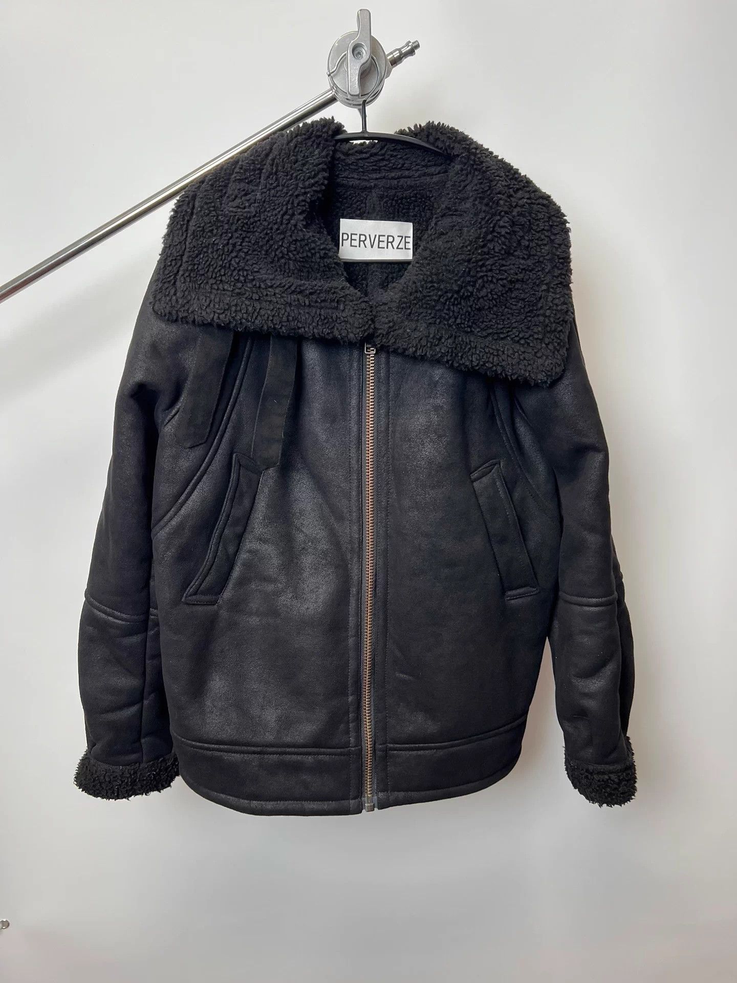 Other PERVERZE Stand Collar Suede Polar Fleece Cotton Jacket Size US L / EU 52-54 / 3 - 4 Thumbnail