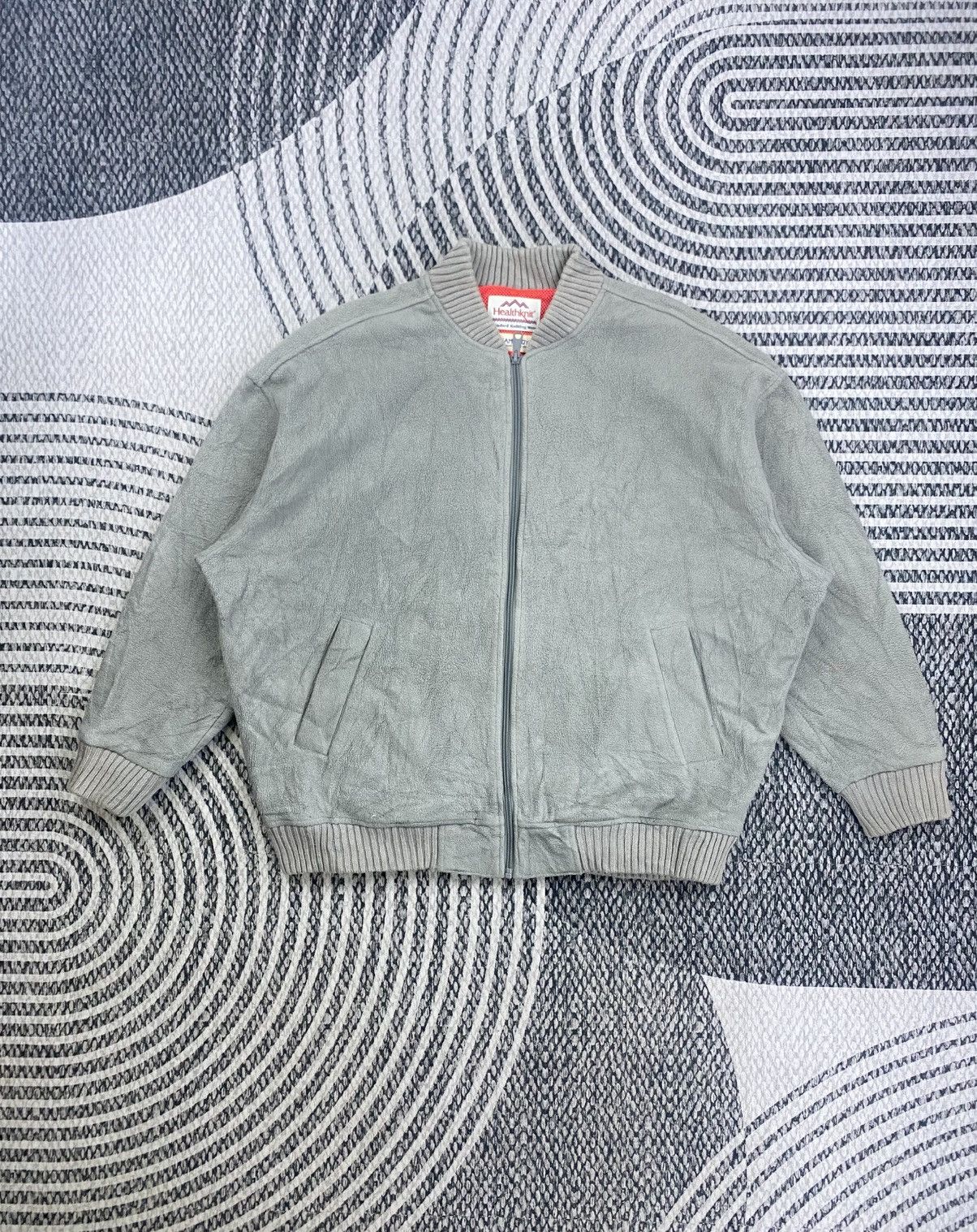 Beams Plus Vintage Beams Boy Polyester Suede Zipper Jacket Size US XXL / EU 58 / 5 - 1 Thumbnail