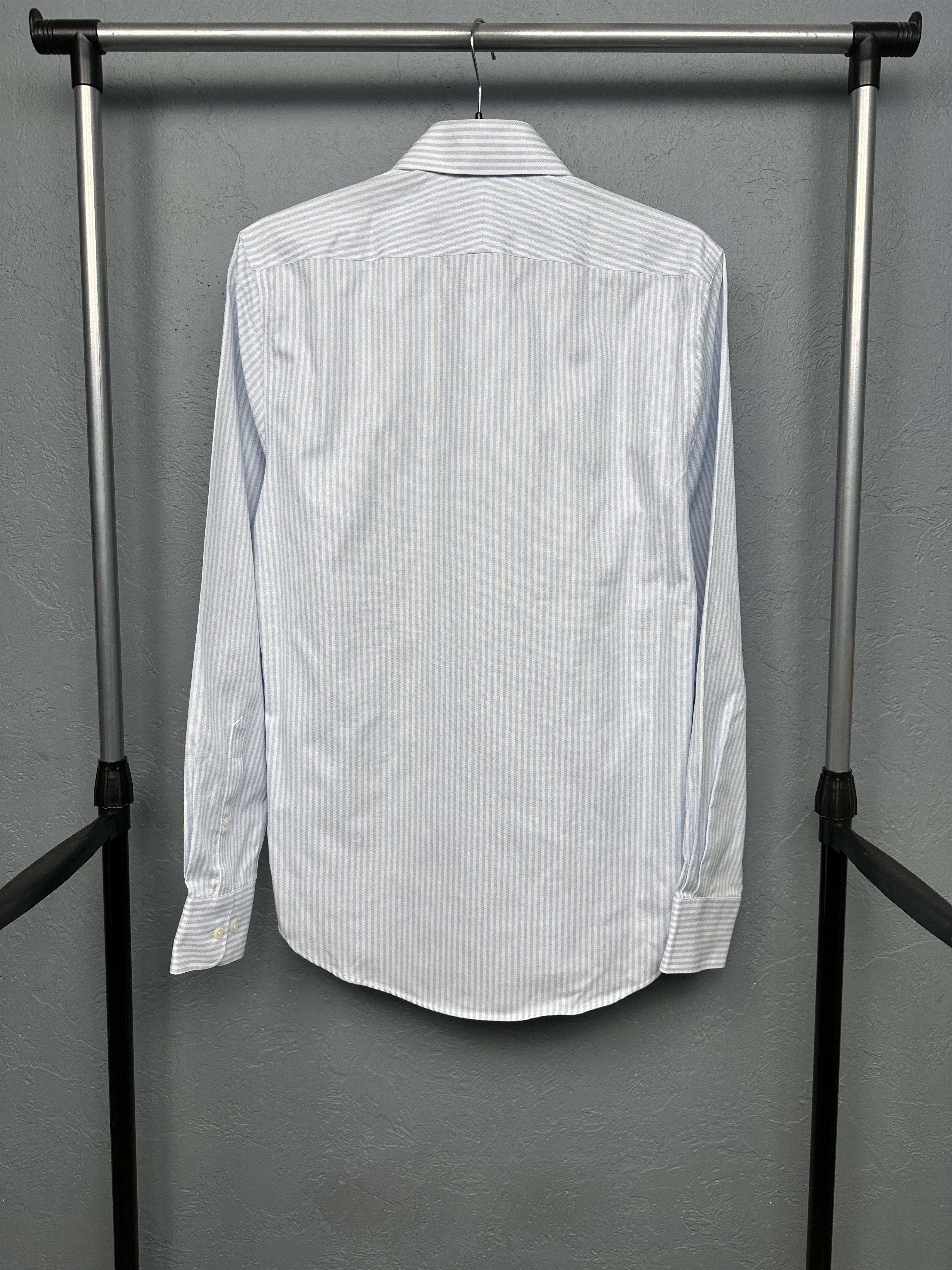 Suitsupply Suitsupply Mens Long Sleeve Striped Shirt Slim Fit Size US M / EU 48-50 / 2 - 8 Thumbnail