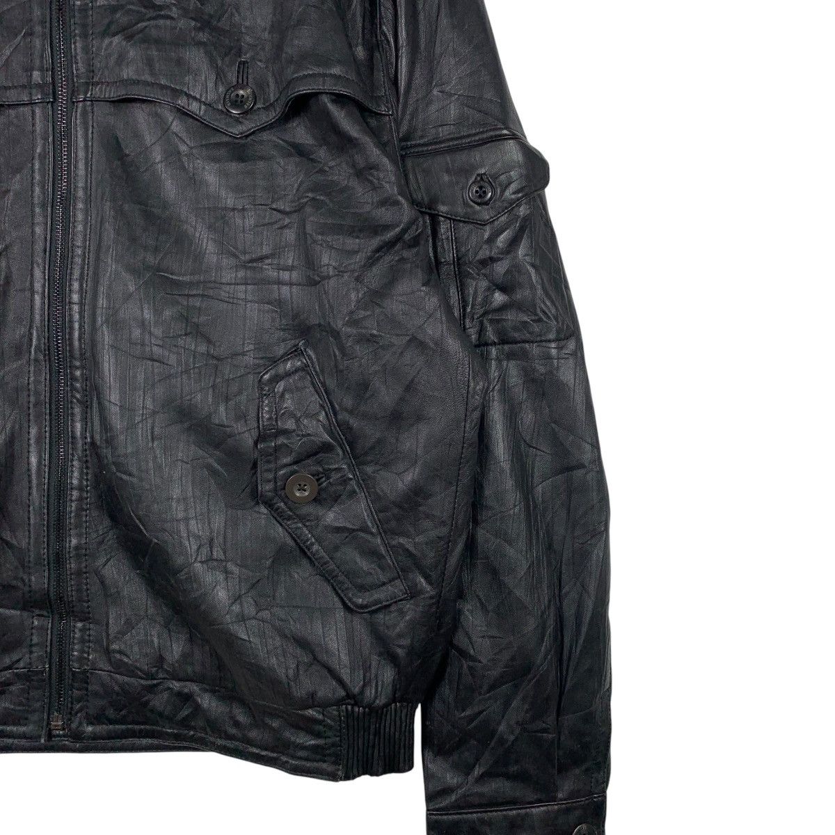 Balmain BALMAIN Paris Luxury Fashion Designer Leather Bomber Jacket Size US XL / EU 56 / 4 - 6 Thumbnail