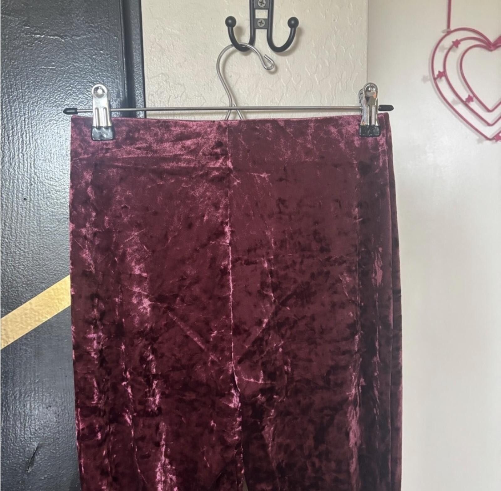 Other MNG by Mango crushed velvet pants Size 28" / US 6 / IT 42 - 5 Thumbnail