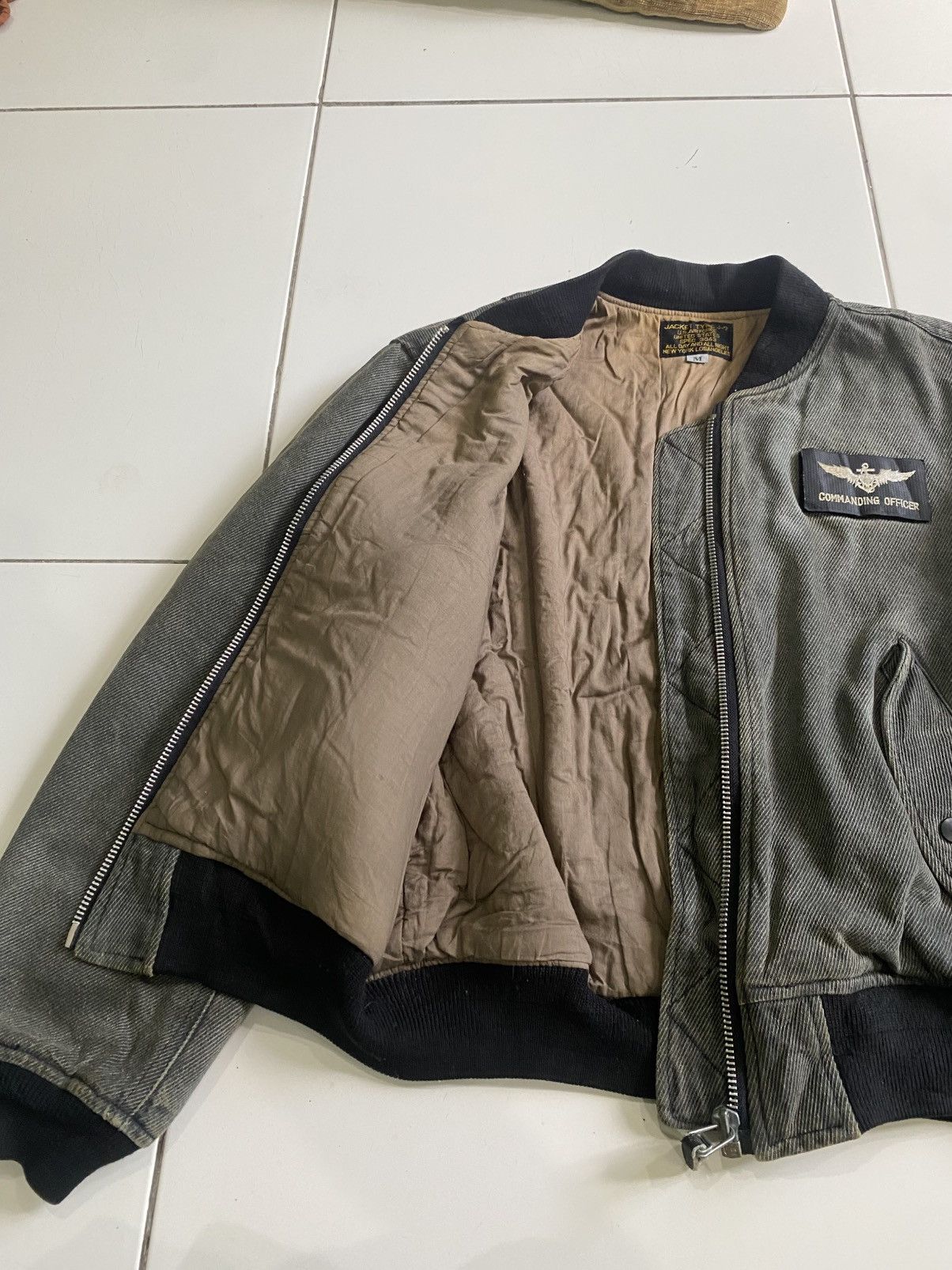 Army Of Me Vintage U.S Air Force J-7 Faded Indigo style Bomber Jackets Size US M / EU 48-50 / 2 - 5 Thumbnail