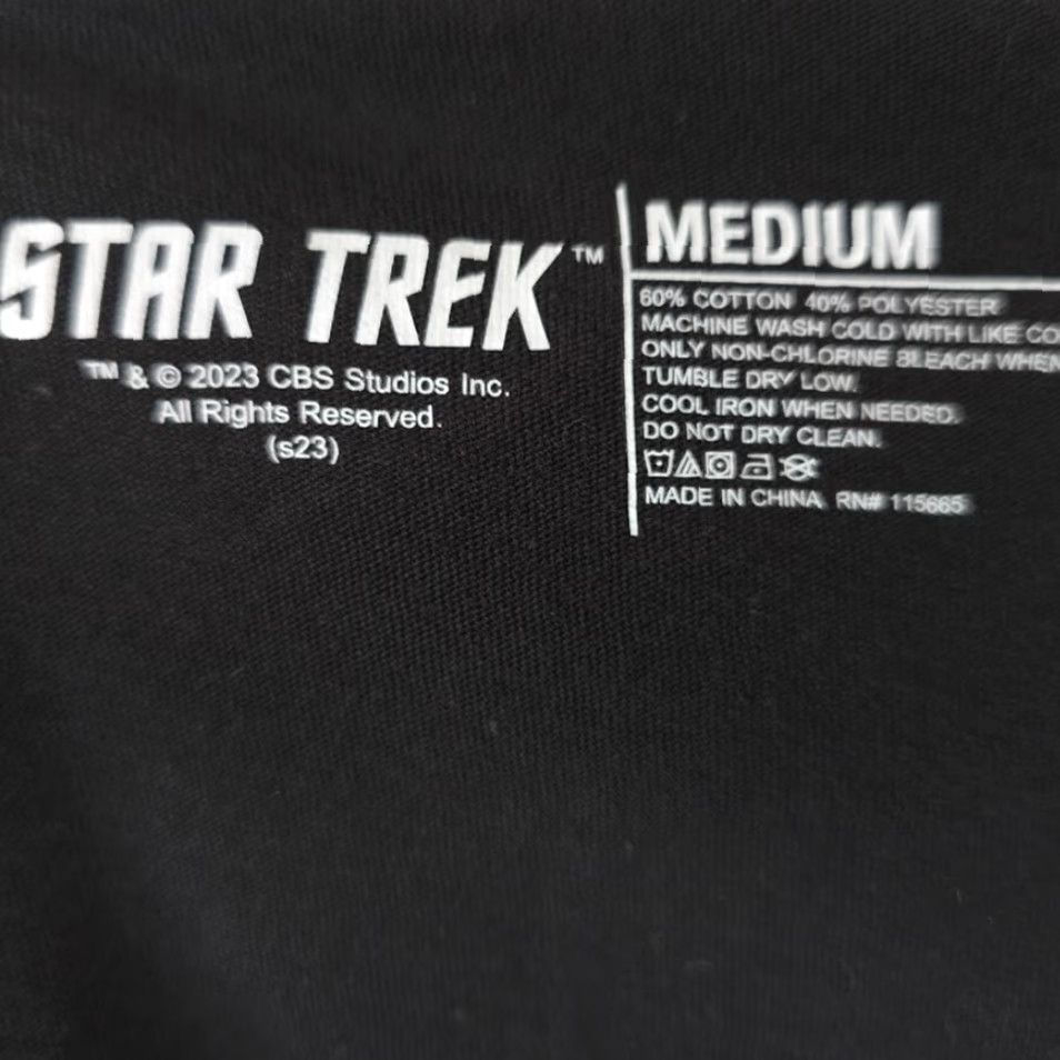 Vintage Star Trek T Shirt Mens Size Medium Black USS Enterprise Crew NCC 1701 RELAXED Shirt Size US M / EU 48-50 / 2 - 5 Thumbnail