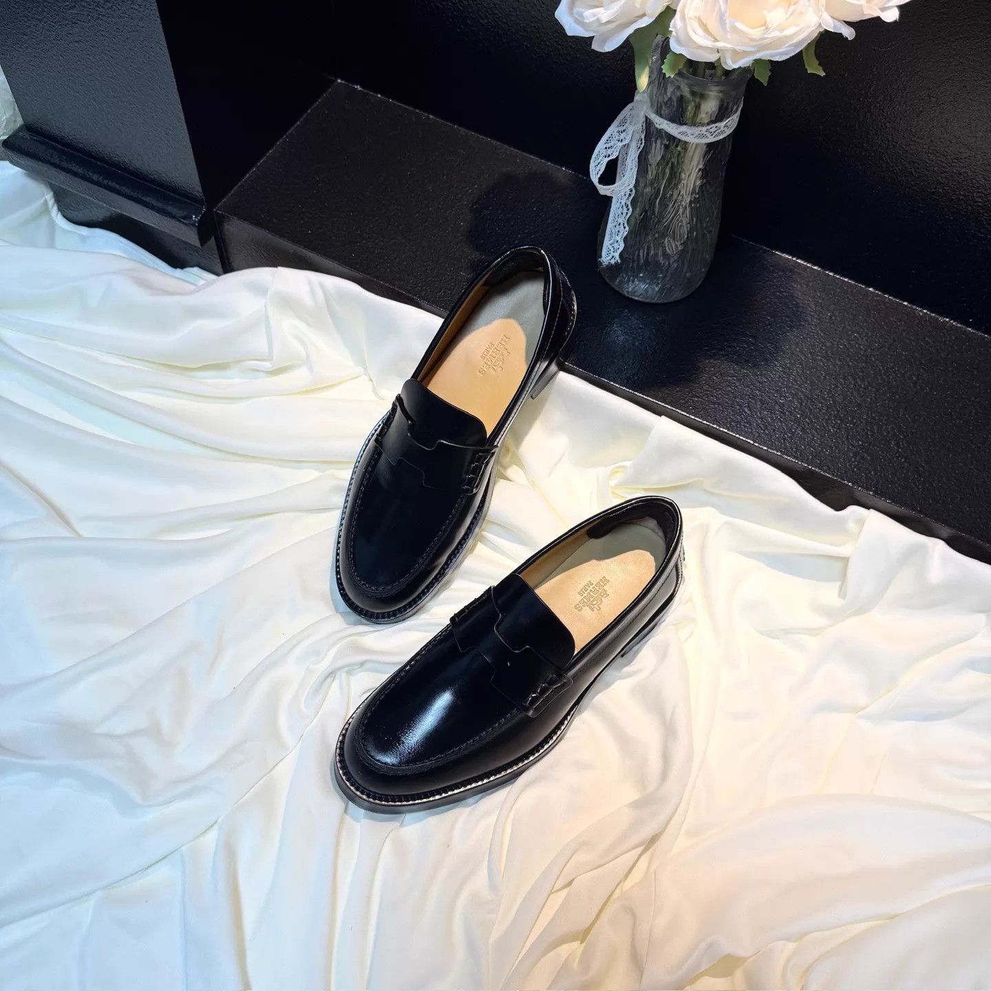 Hermes Hermes Black Platform Loafer 36 (99 New) Size US 5.5 / IT 35.5 - 1 Thumbnail