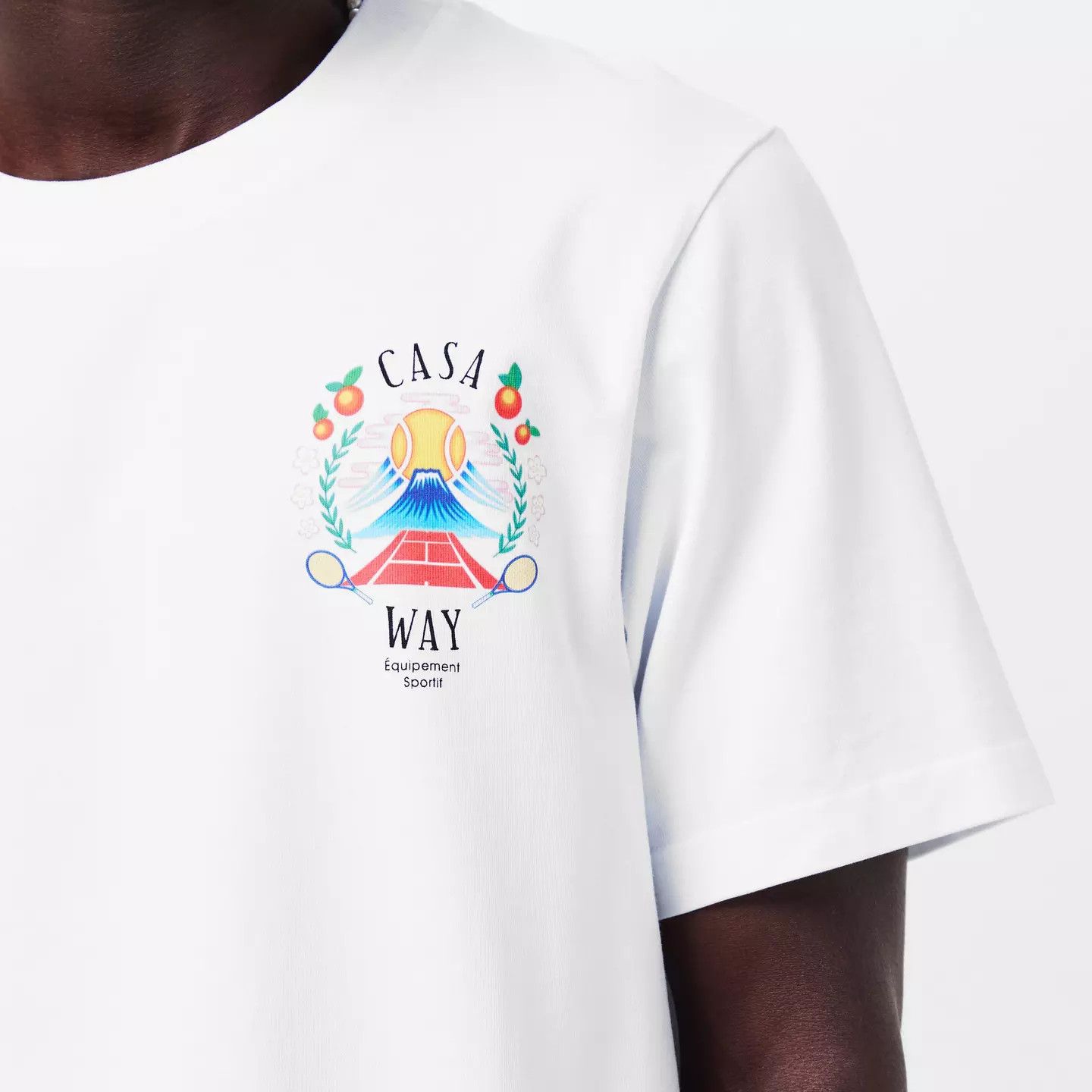 Casablanca o1g2r1mq0426 Way Mountain T-Shirt in White Size US XL / EU 56 / 4 - 5 Thumbnail