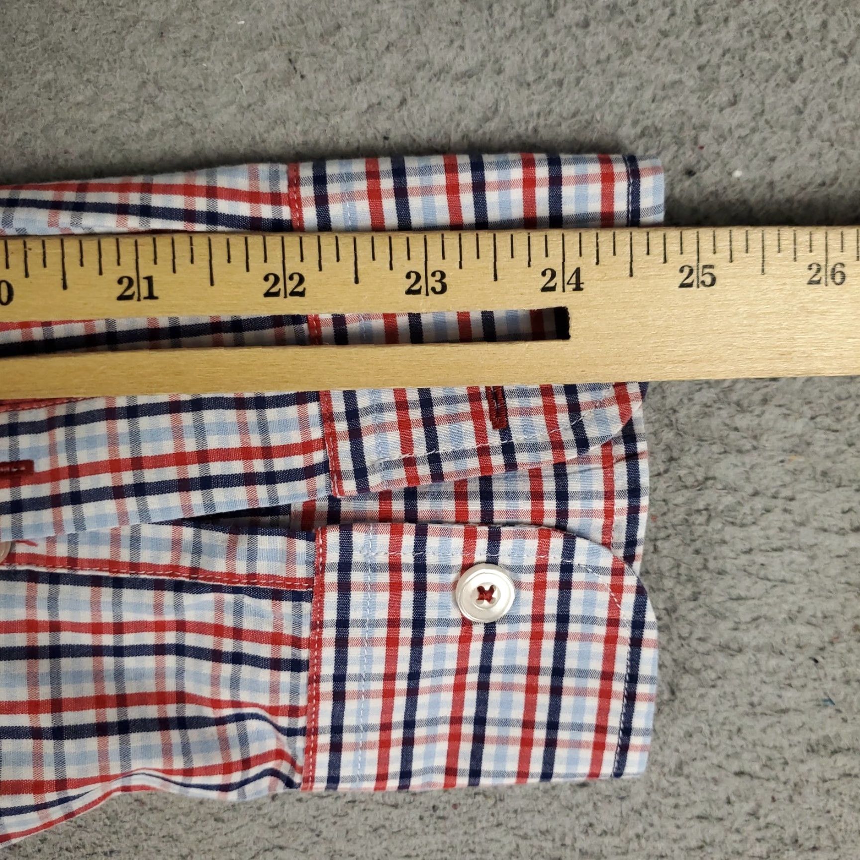 UNTUCKit UNTUCKit Shirt Mens XL Red Blue Check Long Sleeve Button-Up Casual Classic Modern Preppy Cotton Woven Pattern: Check Size US XL / EU 56 / 4 - 6 Thumbnail