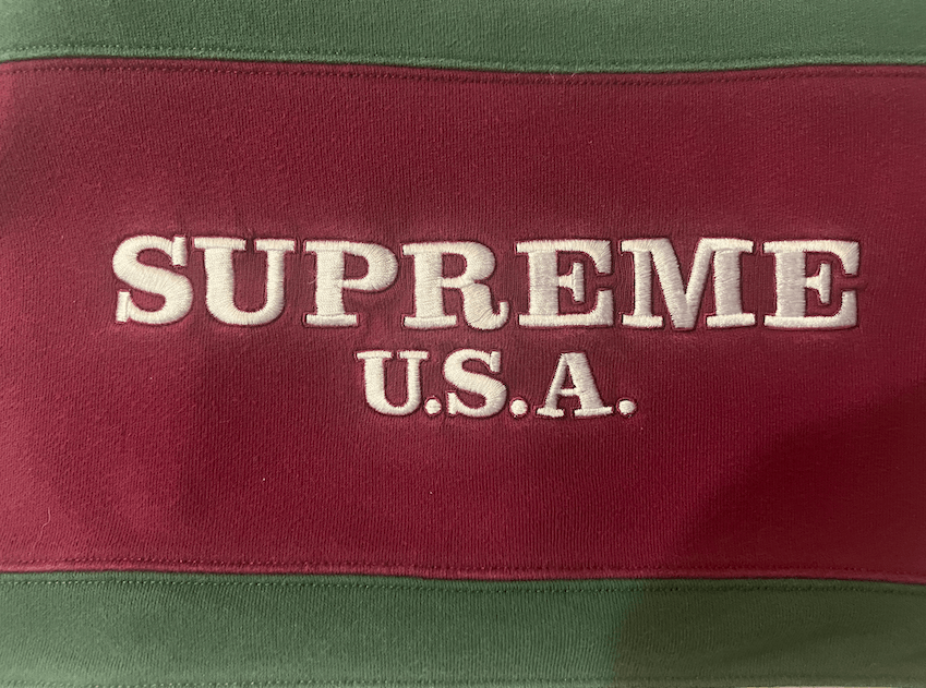Supreme Supreme Center Stripe White Crewneck FW16 Size US M / EU 48-50 / 2 - 3 Thumbnail