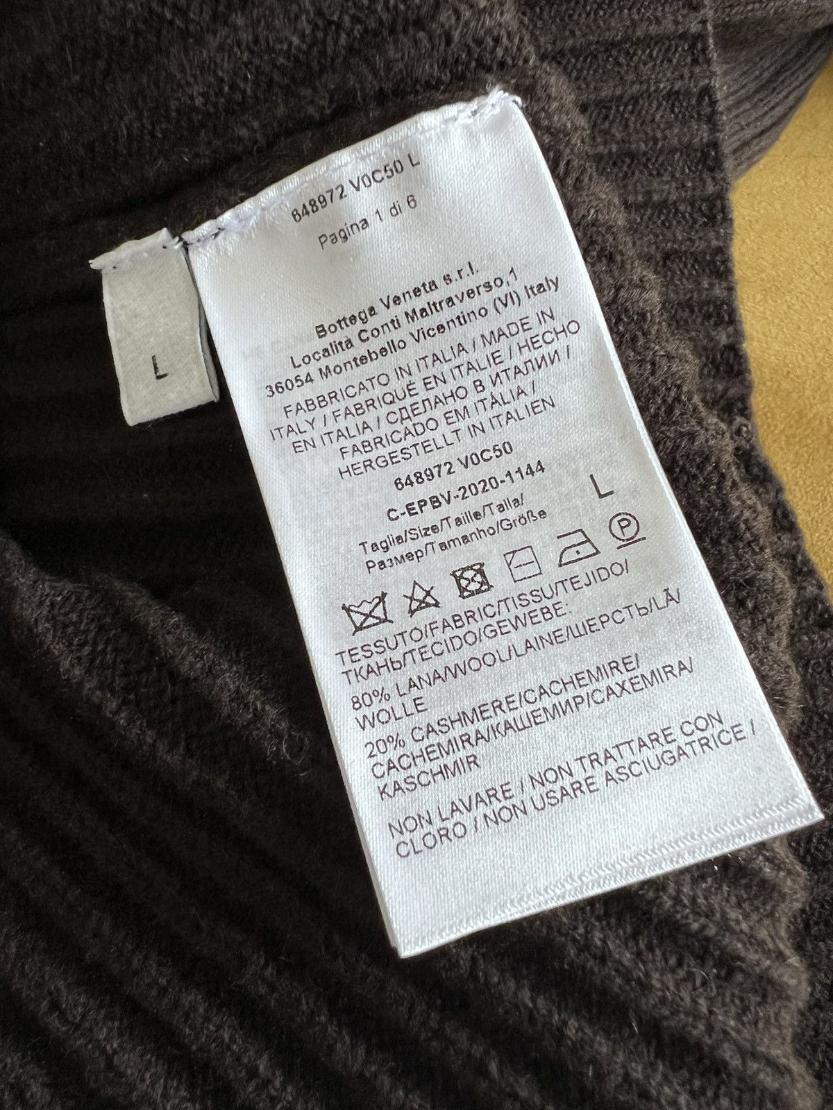Bottega Veneta Wool-cashmere-blend high-neck ribbed sweater, slim L, Italy Size US L / EU 52-54 / 3 - 17 Thumbnail