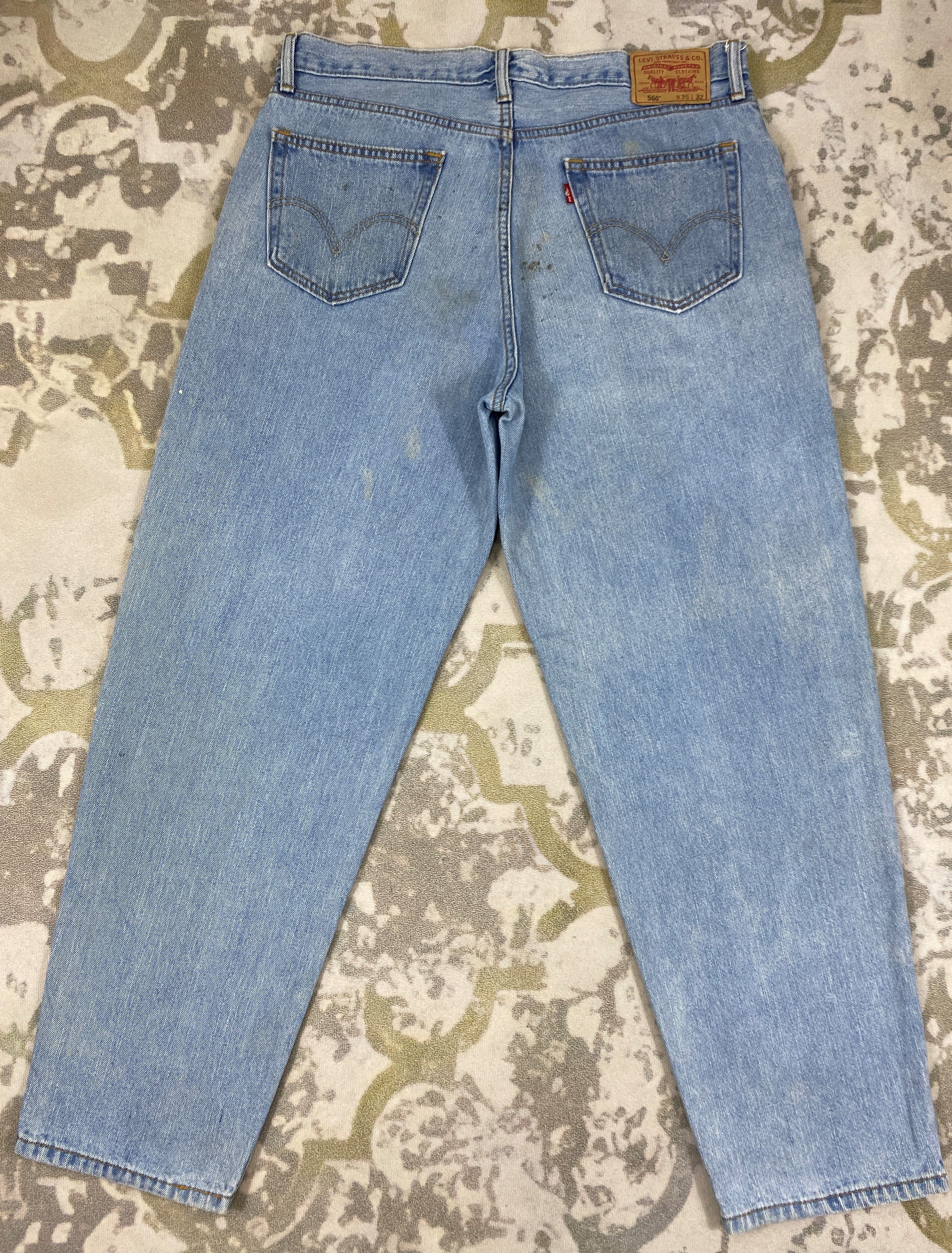 Levi's Blue Vintage Levi's 560 Jeans 38x33 Denim -JN2078 Size US 38 / EU 54 - 2 Thumbnail