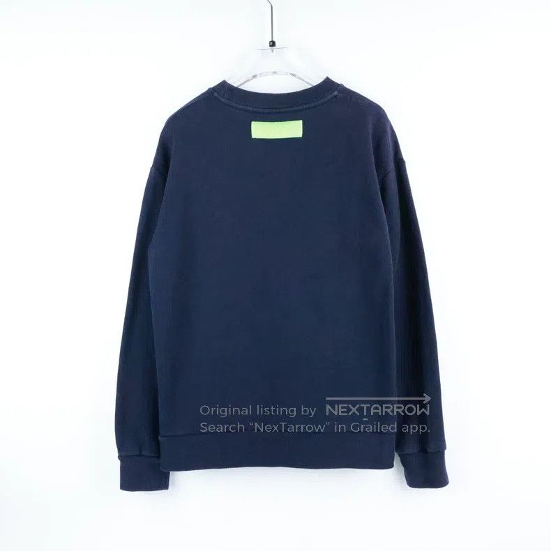 Louis Vuitton Louis Vuitton Dark blue flocked logo sweatshirt Size US L / EU 52-54 / 3 - 2 Thumbnail