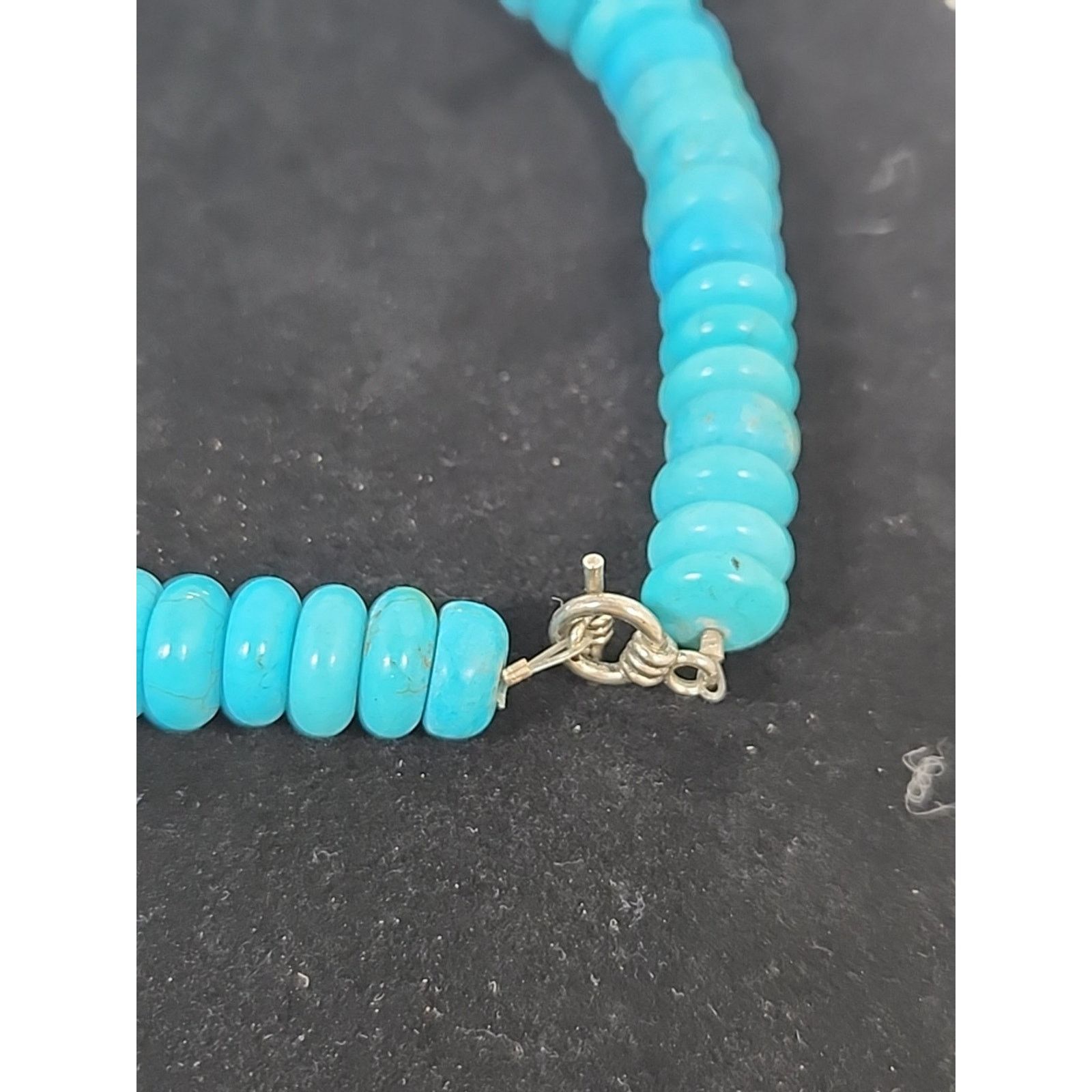 Handmade Southwestern Navajo Graduated Turquoise Necklace 18" Size ONE SIZE - 4 Thumbnail